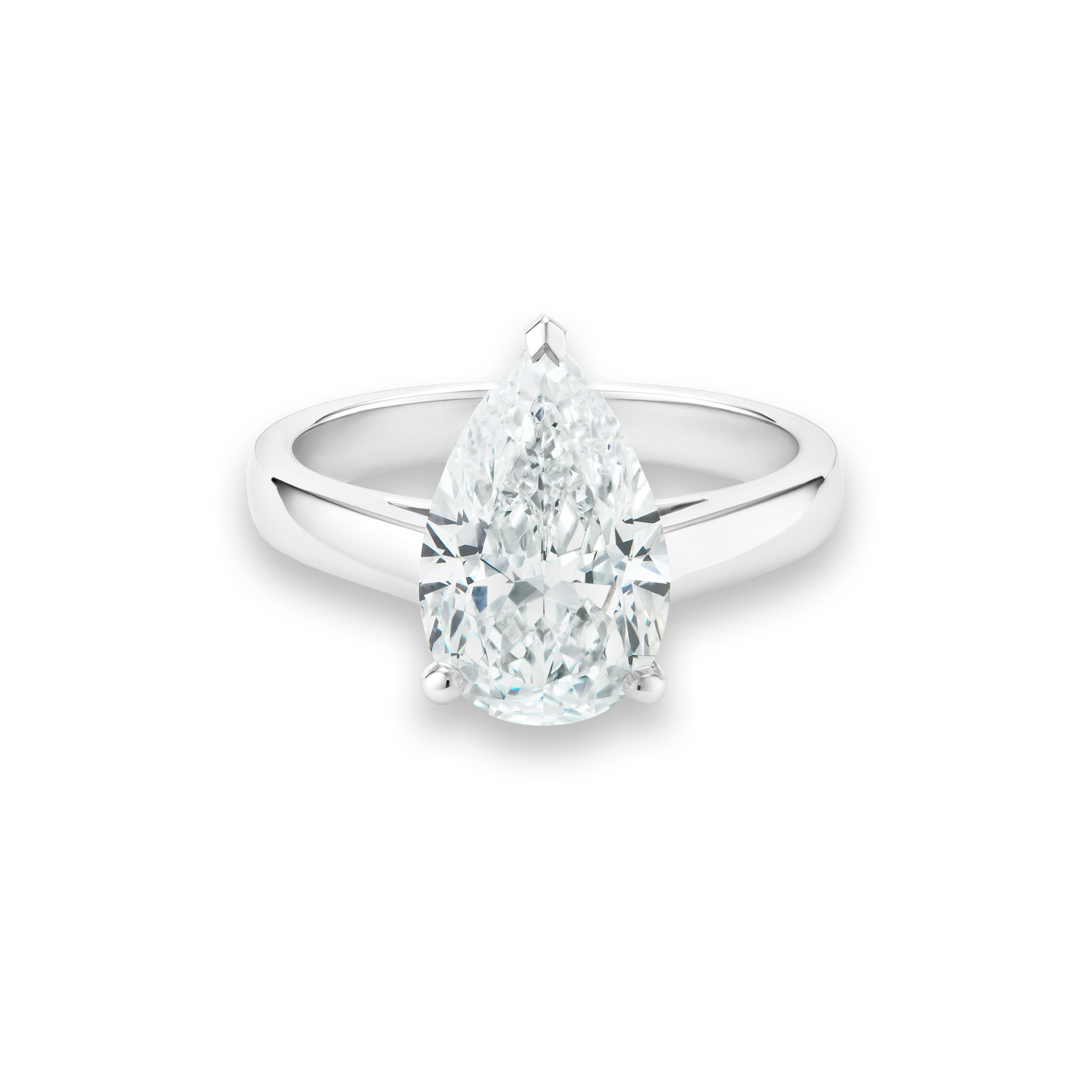 DB Classic pear-shaped diamond ring DB Classic pear-shaped diamond ring, image 1