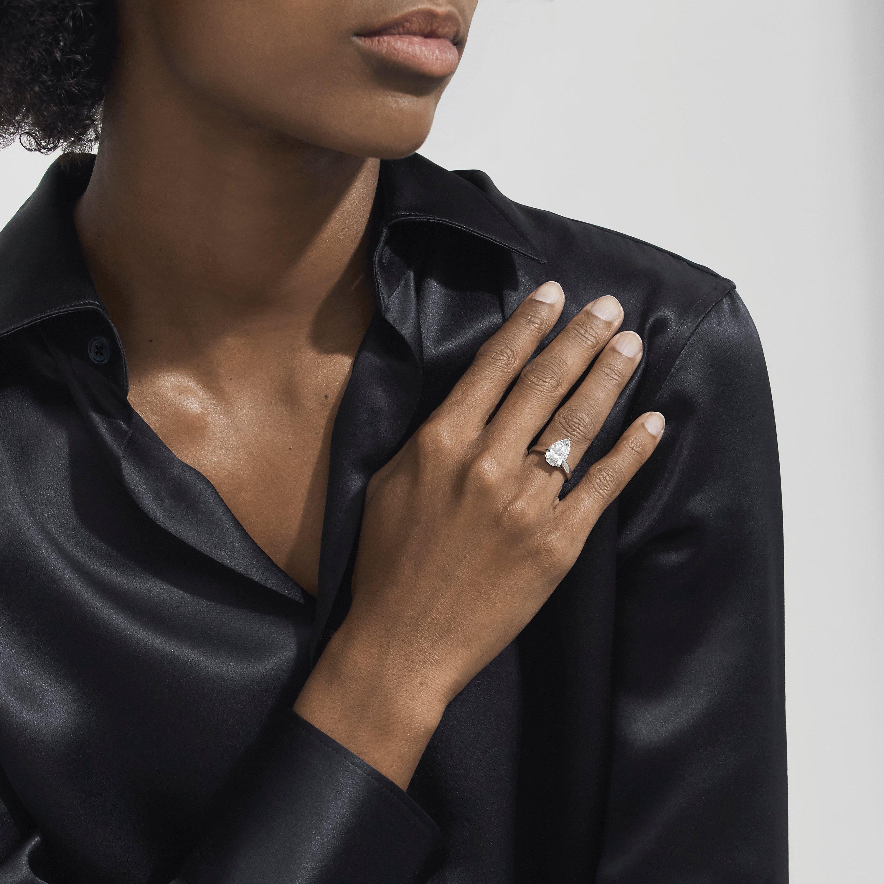 Solitaire DB Classic Diamant Taille Poire, image 4