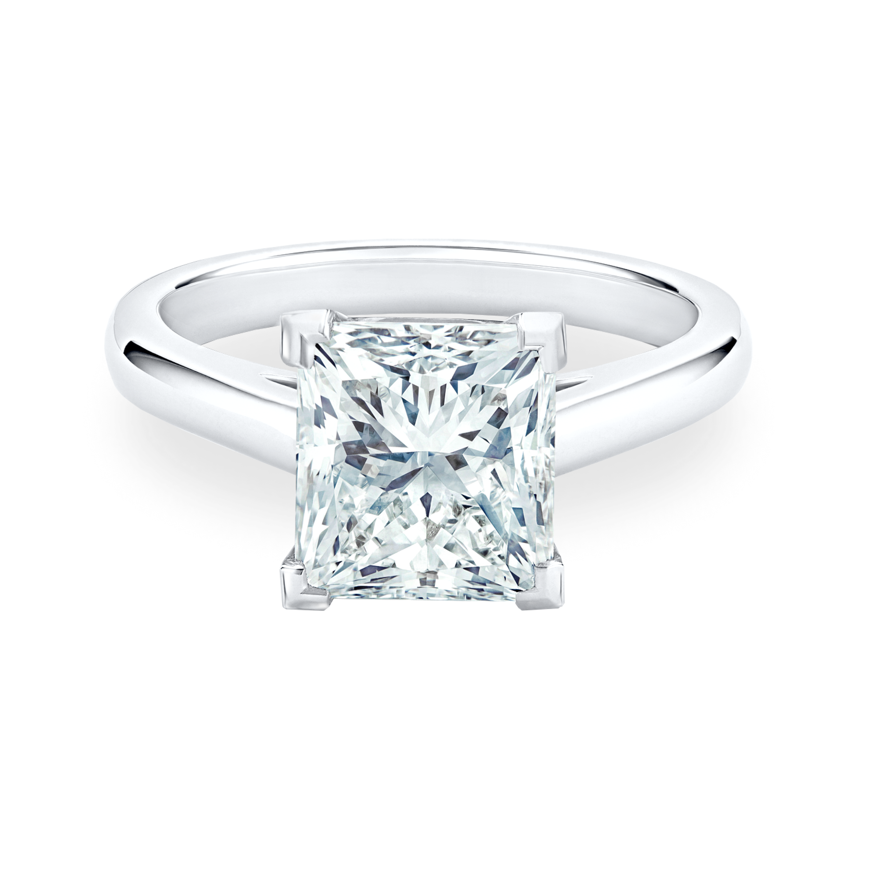 DB Classic Simple Shank Radiant Square Cut diamond ring, image 1