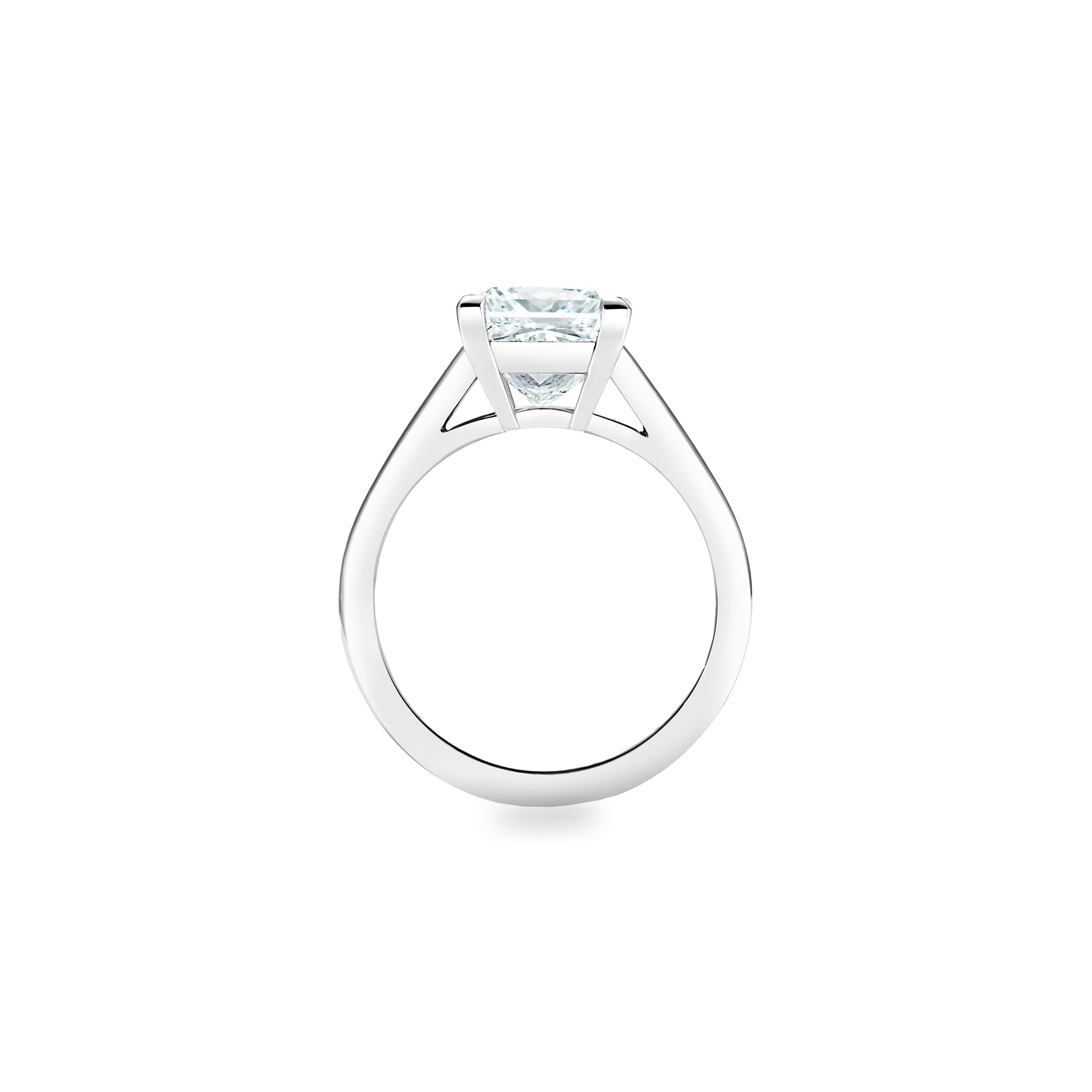 DB Classic Simple Shank Radiant Square Cut diamond ring, image 2