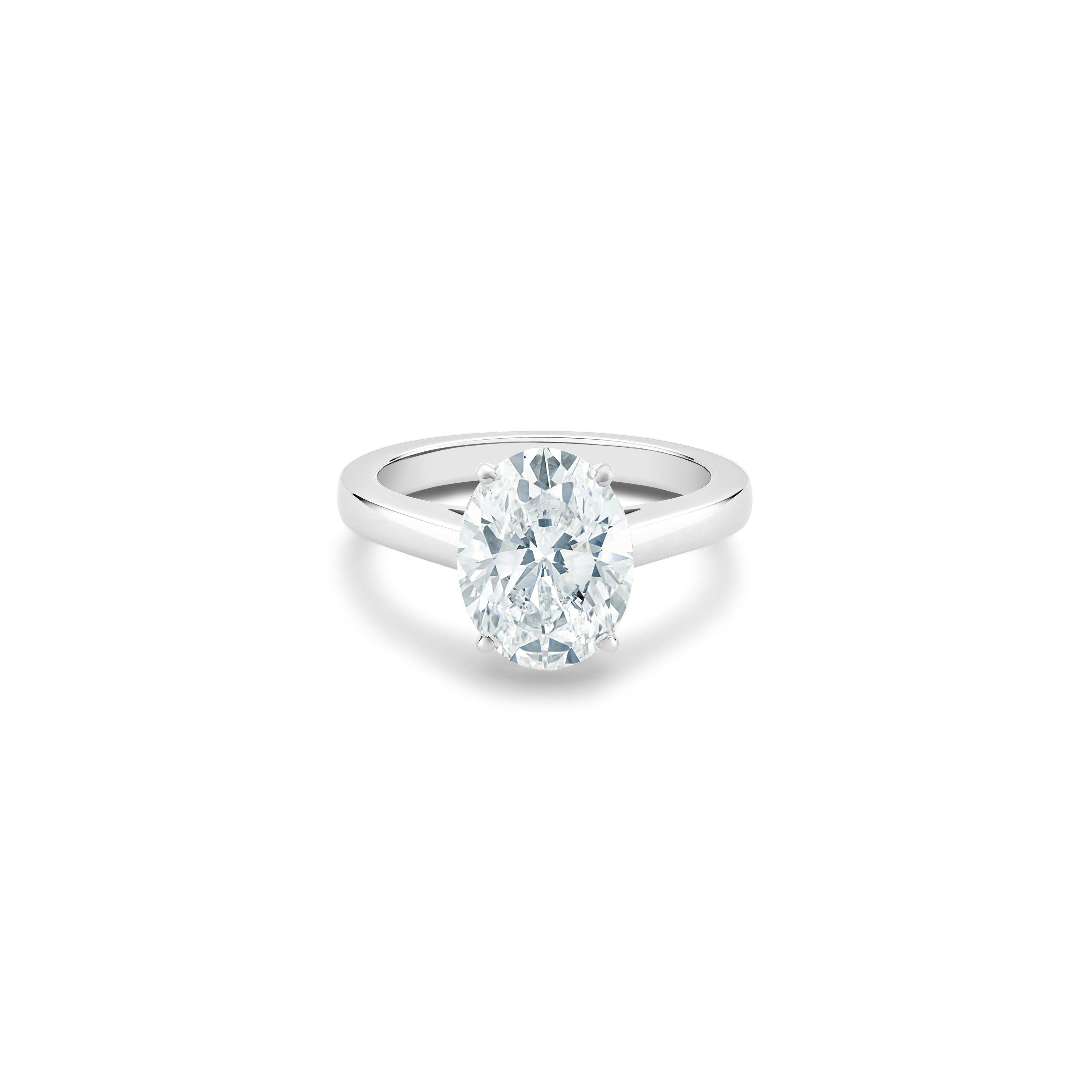 Oval shaped diamond 2025 engagement ring