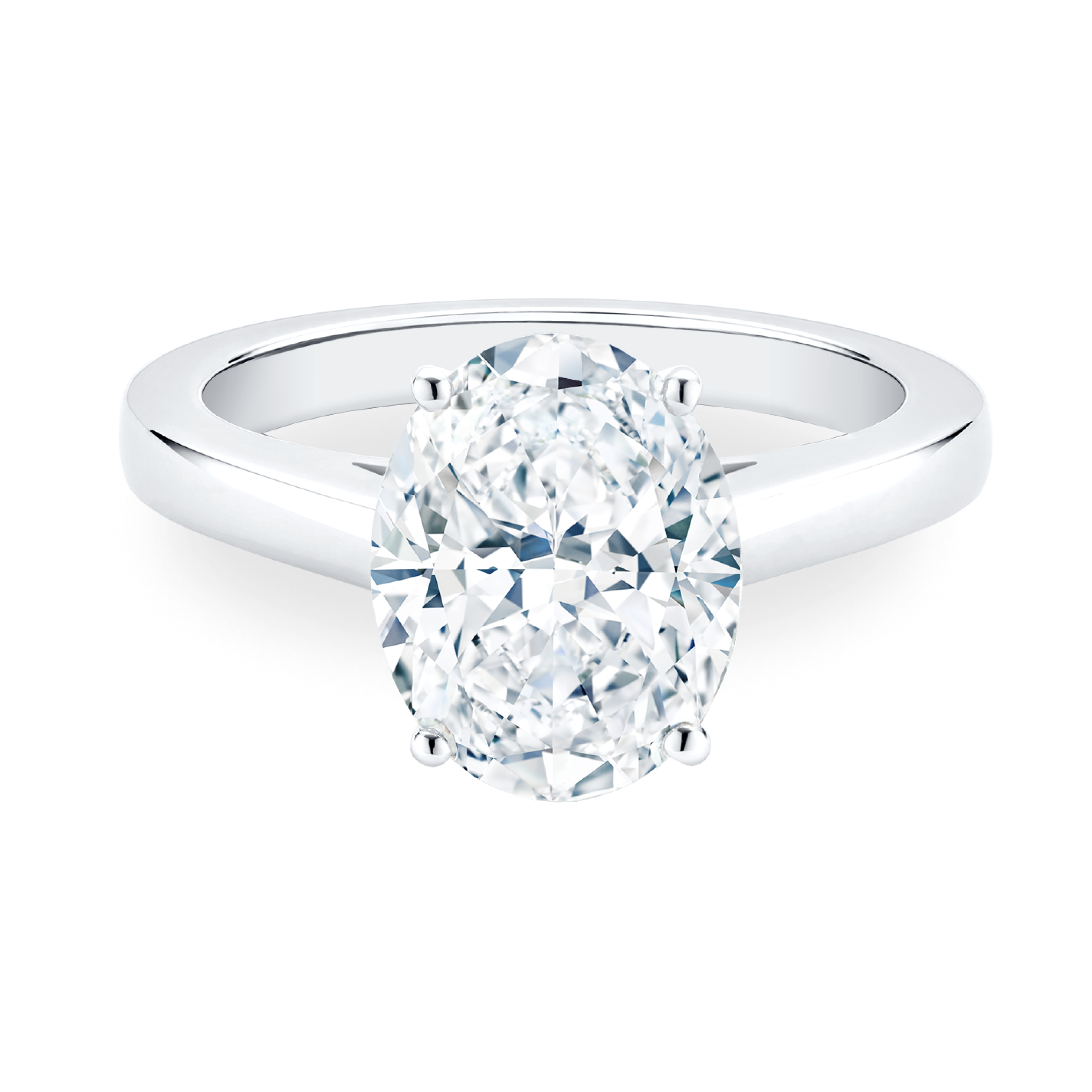 Solitaire DB Classic Diamant Taille Ovale, image 1