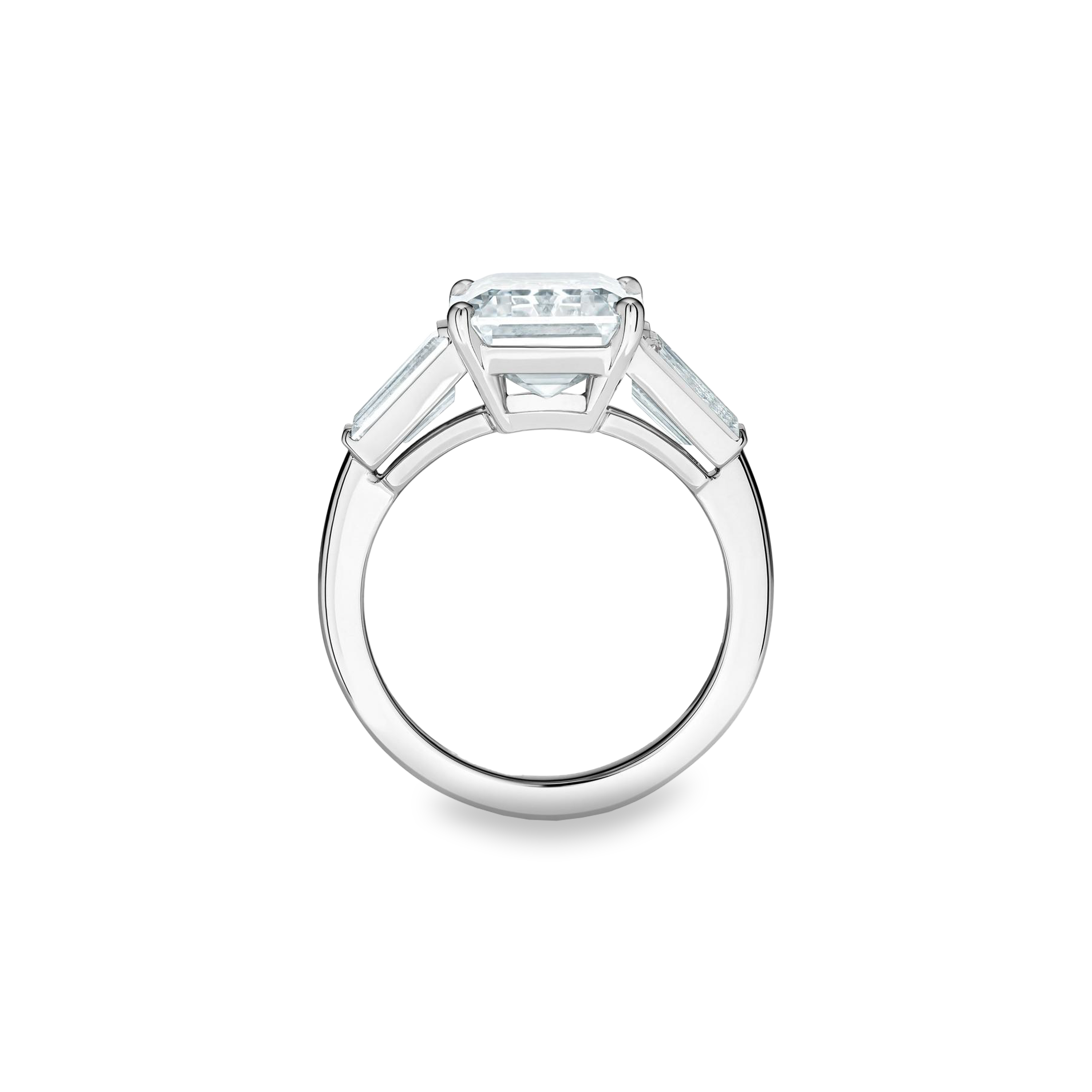 DB Classic emerald-cut and tapered diamond ring DB Classic emerald-cut and tapered diamond ring, image 2