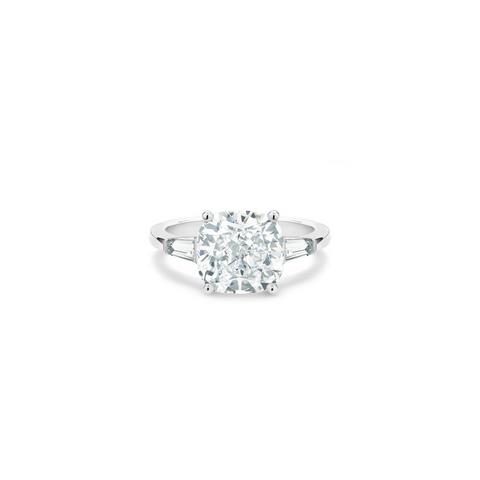 DB Classic cushion-cut and tapered diamond ring