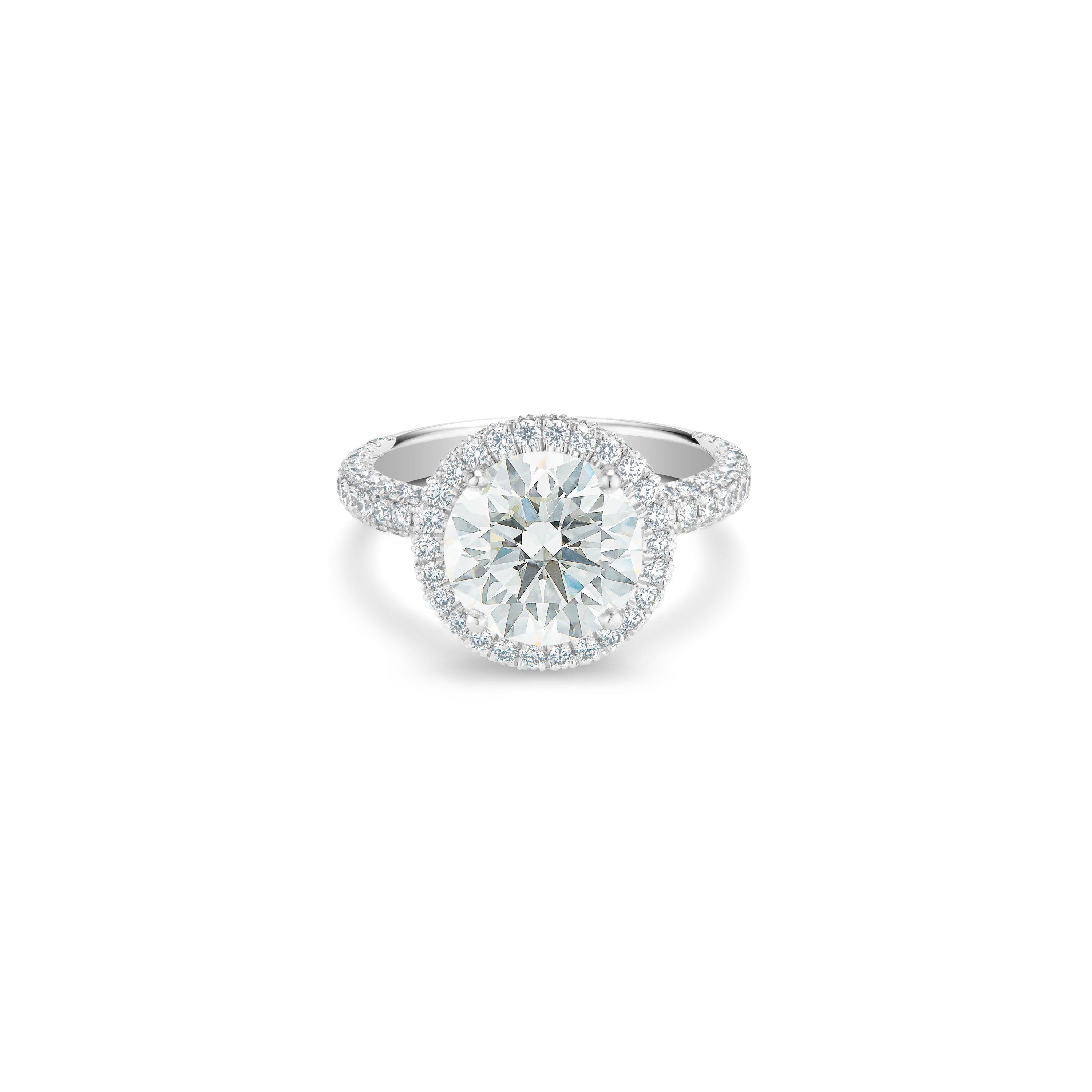 De Beers Jewellers My First De Beers Aura Solitaire Diamond Ring