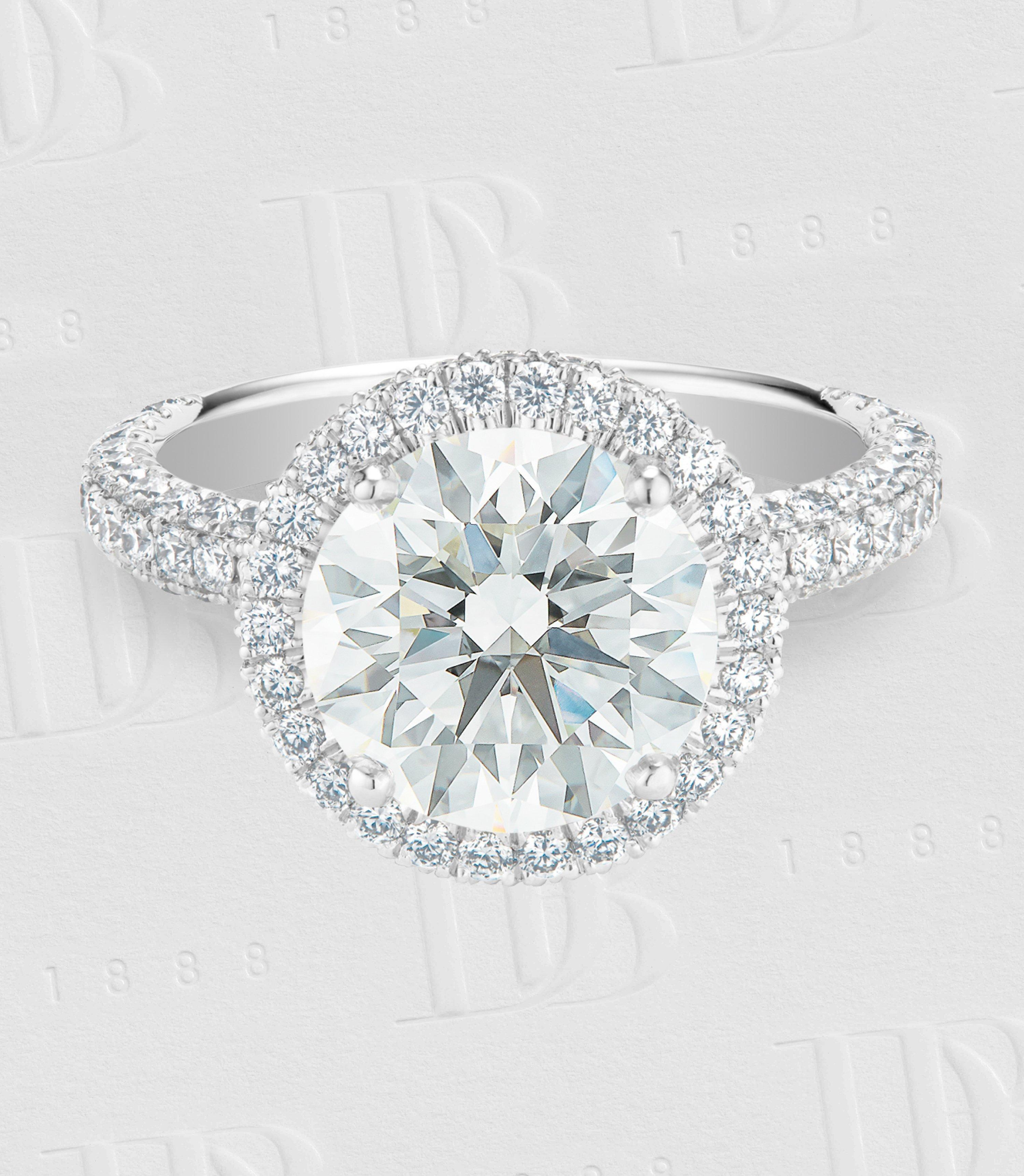 Aura 圓形明亮式切割鉆戒, image 2