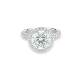 Aura 圓形明亮式鑽石耳環, image 1