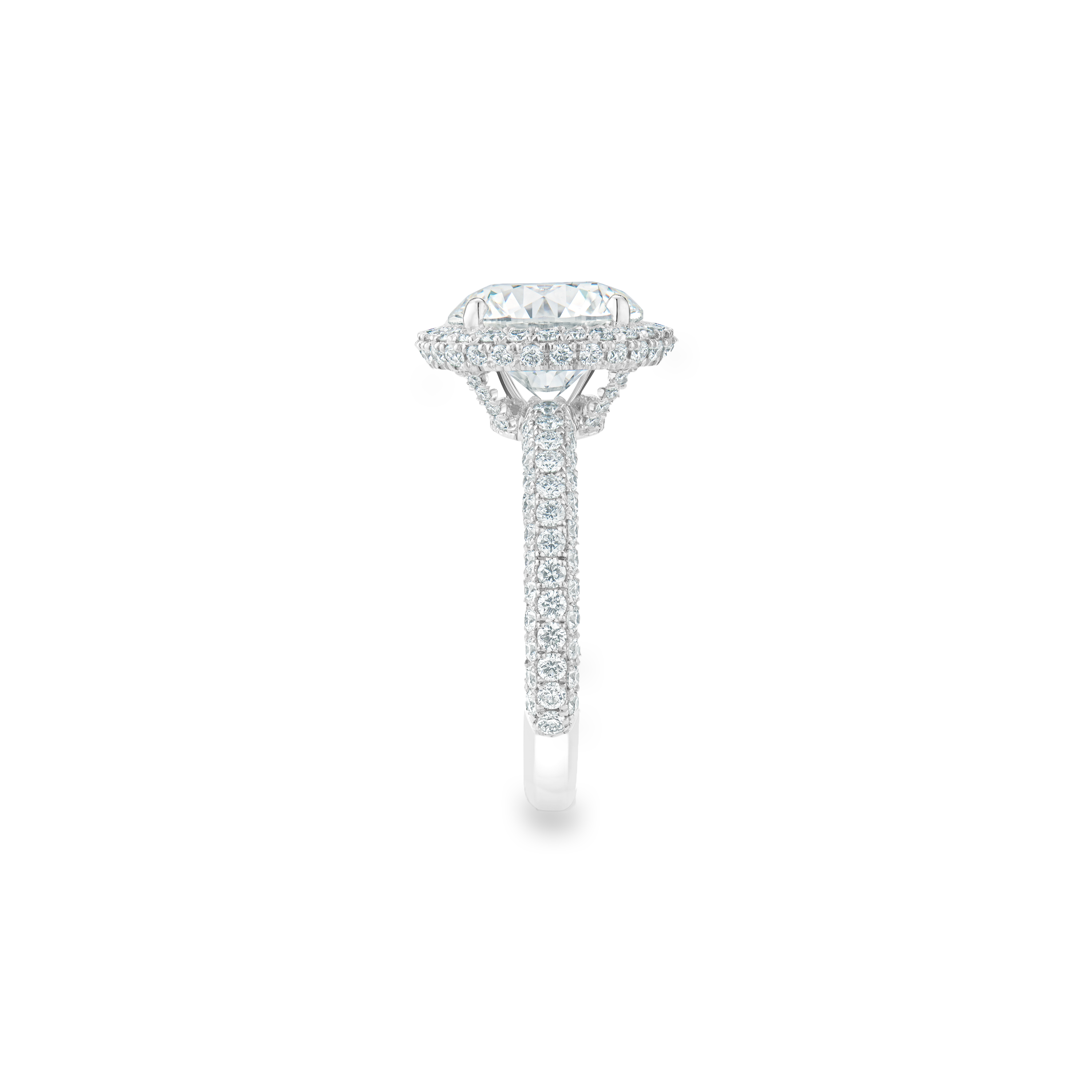 Aura 圓形明亮式鑽石耳環, image 3