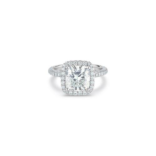 Aura cushion-cut diamond ring