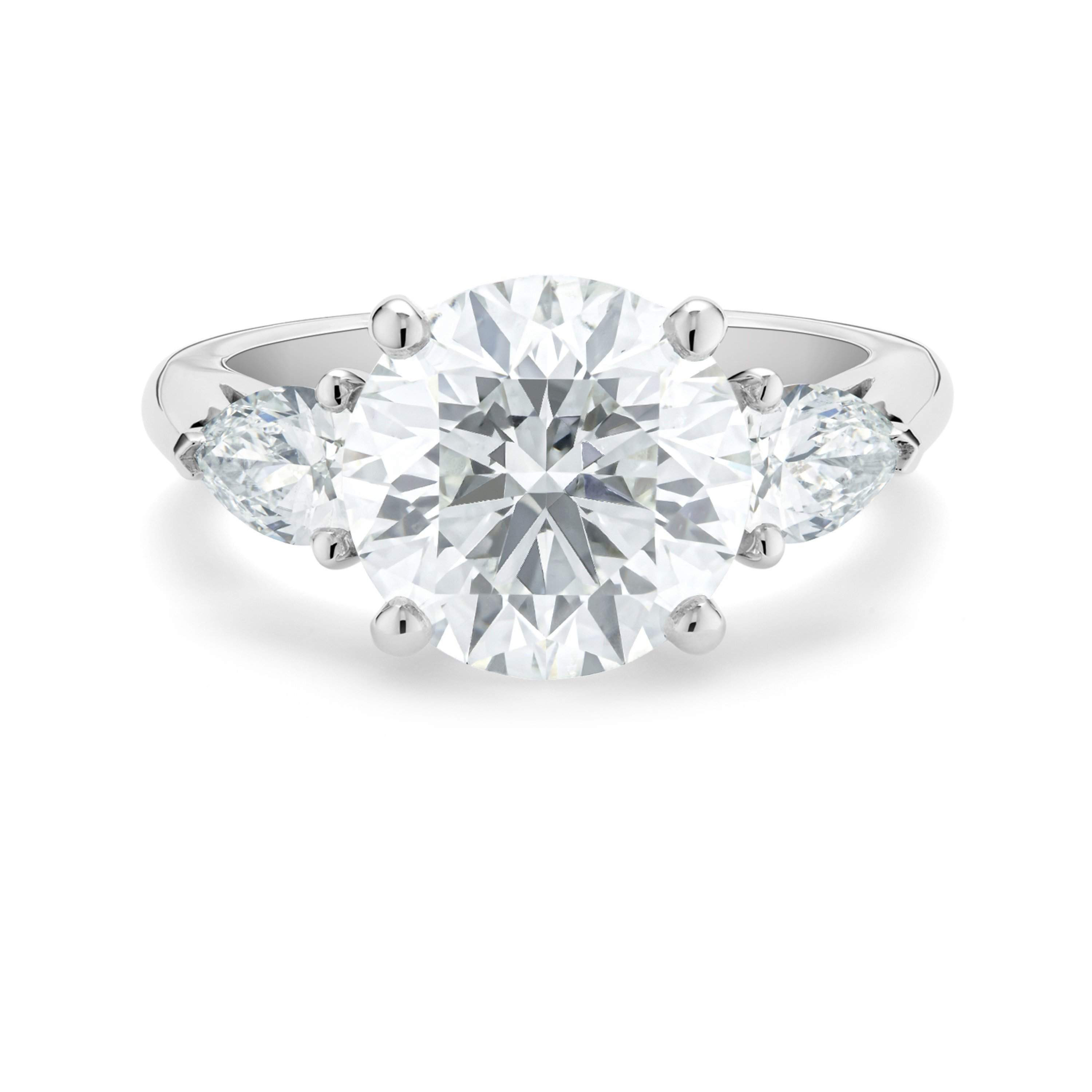 Solitaire DB Classic diamant tailles brillant et poire, image 1