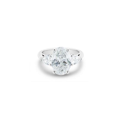 Pear oval store engagement ring