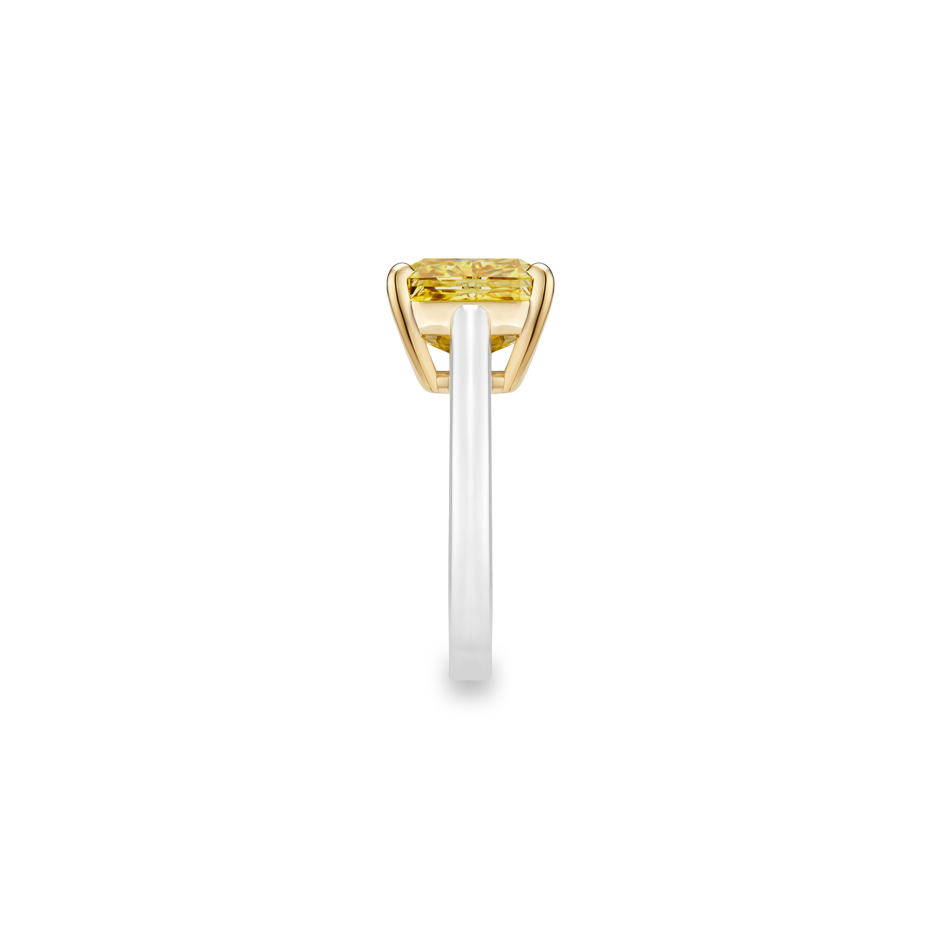 De Beers Classic 雷迪恩式切割中彩黄钻钻戒 De Beers Classic 雷迪恩式切割中彩黄钻钻戒, image 3