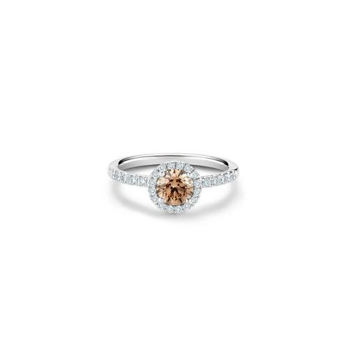 Aura round brilliant diamond ring