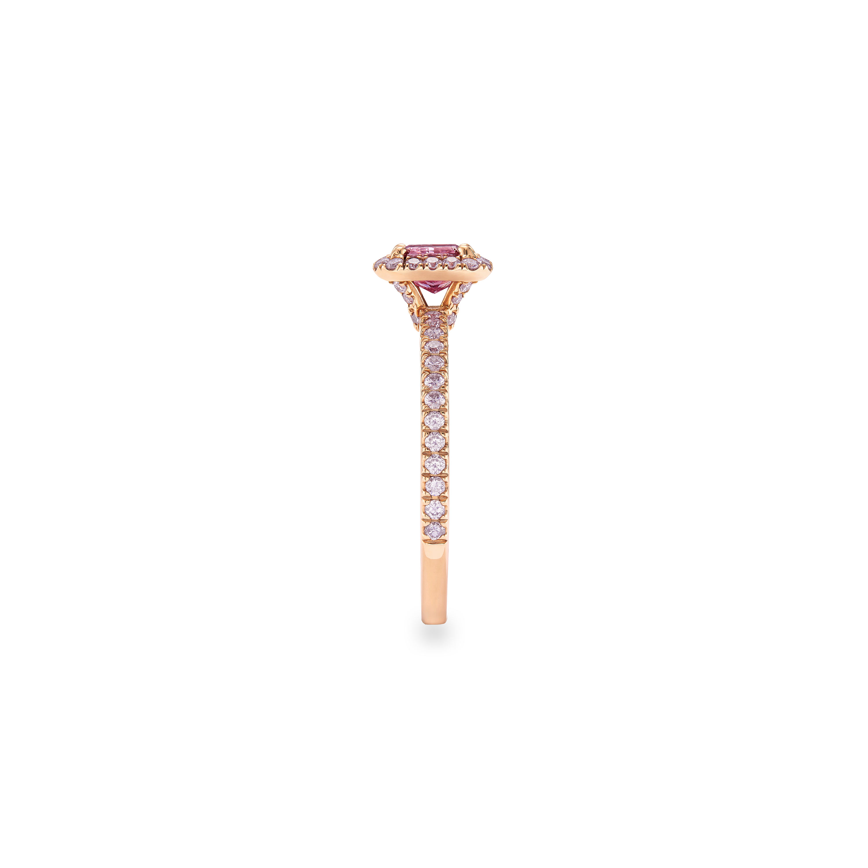 Aura Fancy Purplish Pink Cushion-Cut Diamond Ring Aura Fancy Purplish Pink Cushion-Cut Diamond Ring, image 3