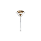 Aura fancy brown cushion-cut diamond ring, image 3