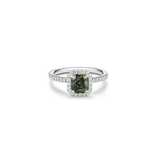 Aura emerald-cut diamond ring