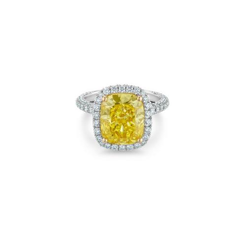 de Beers Jewellers - Large 18kt Yellow Gold Talisman Diamond Ring - Women - Diamond/18kt Yellow Gold - 46