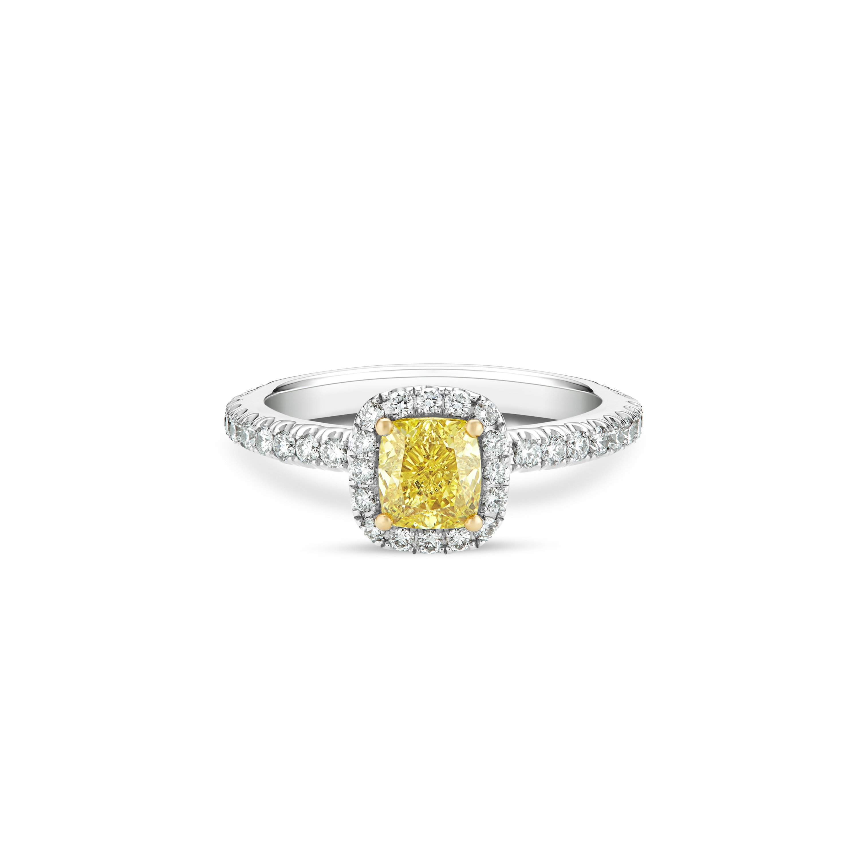 De beers aura cushion cut solitaire ring discount