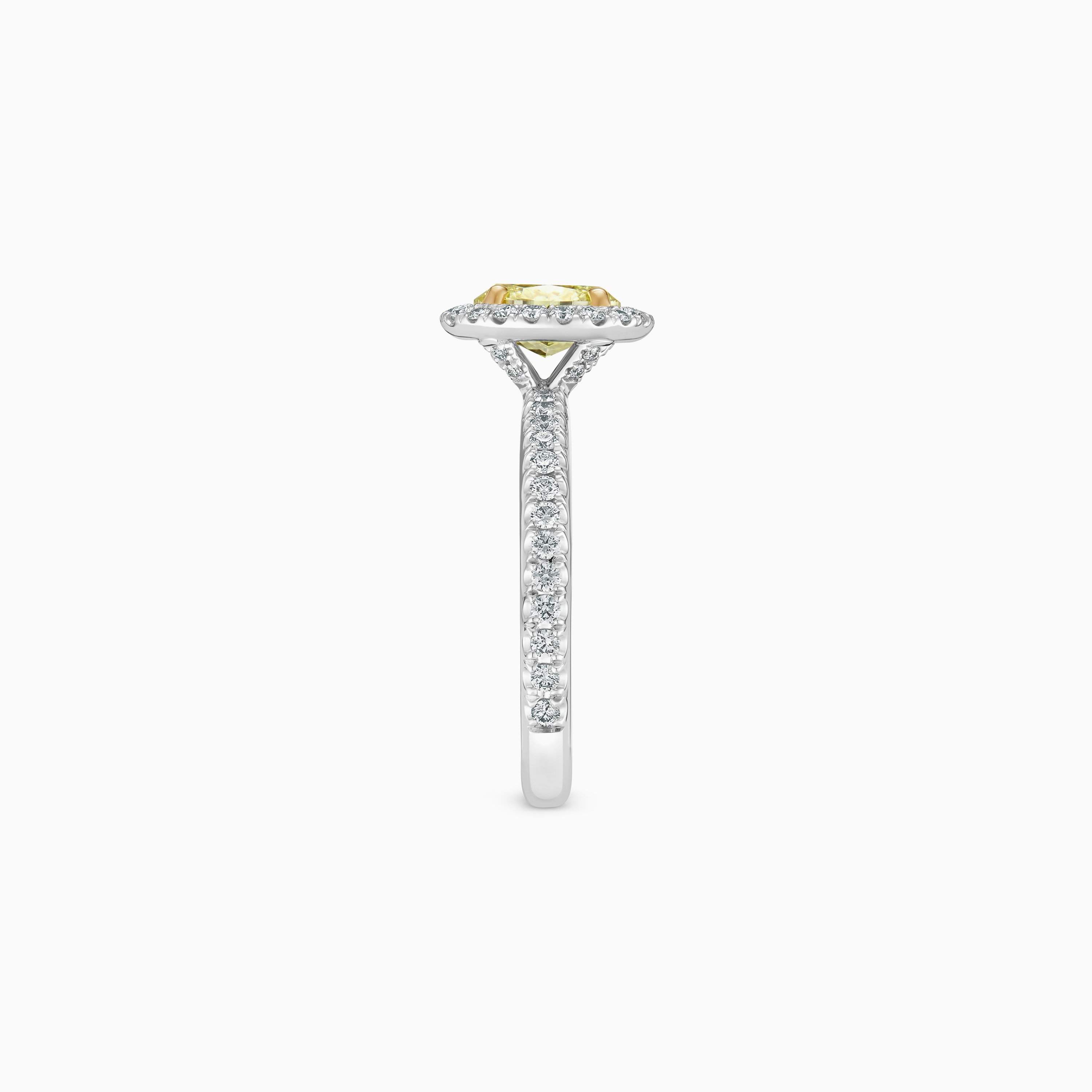 Aura fancy yellow oval-shaped diamond ring Aura fancy yellow oval-shaped diamond ring, image 4