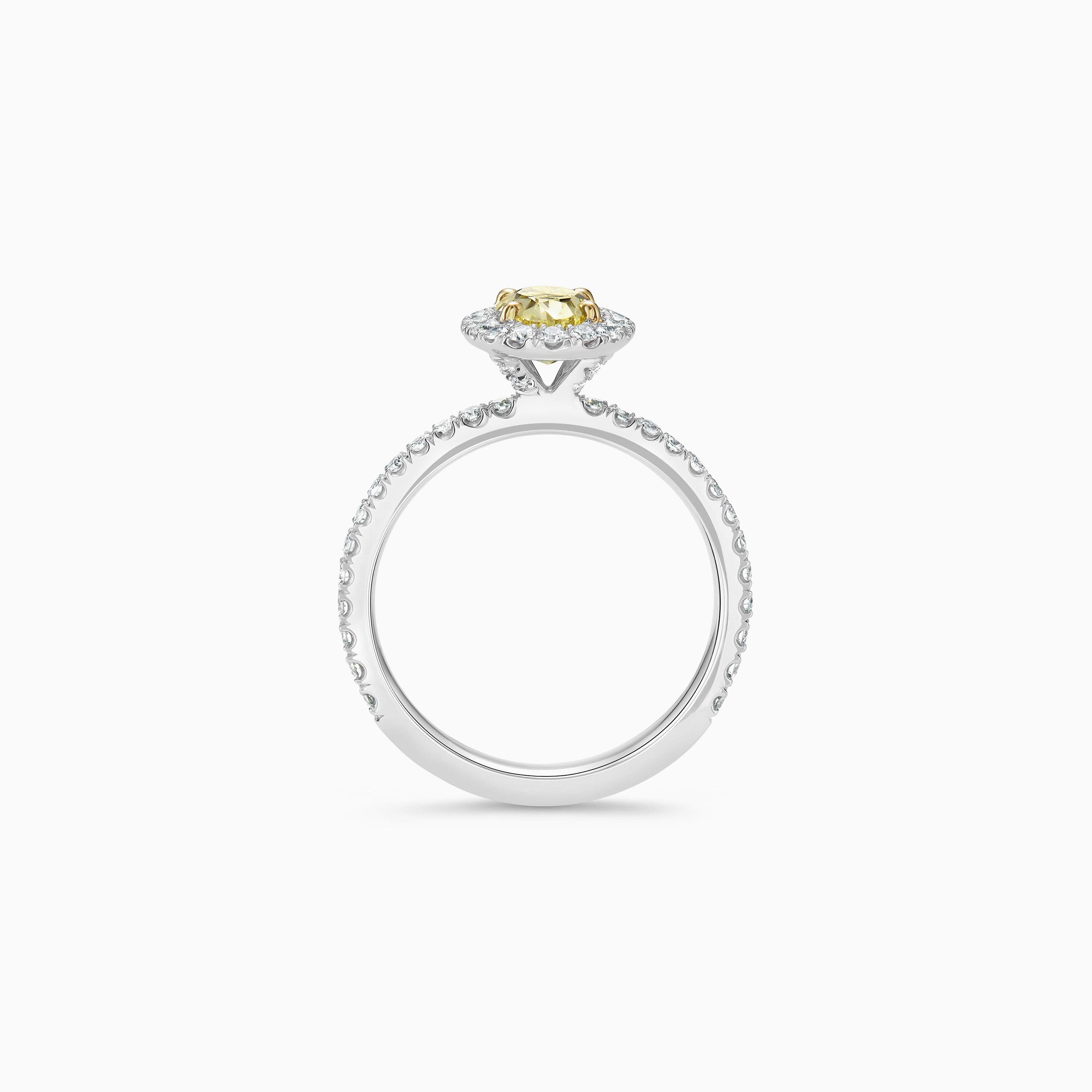 Aura fancy yellow oval-shaped diamond ring Aura fancy yellow oval-shaped diamond ring, image 5