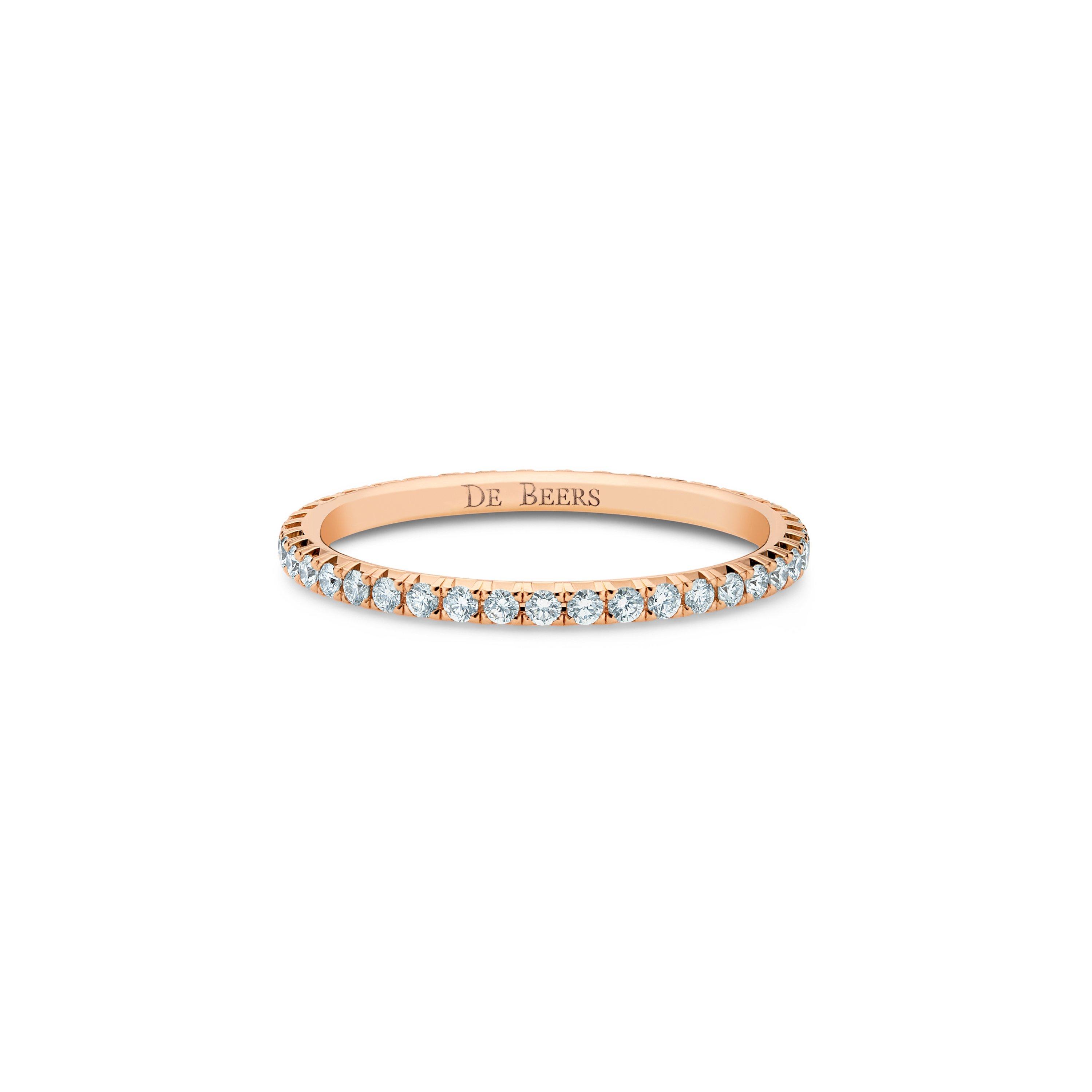 Debeers Aura Eternity Band In Gold