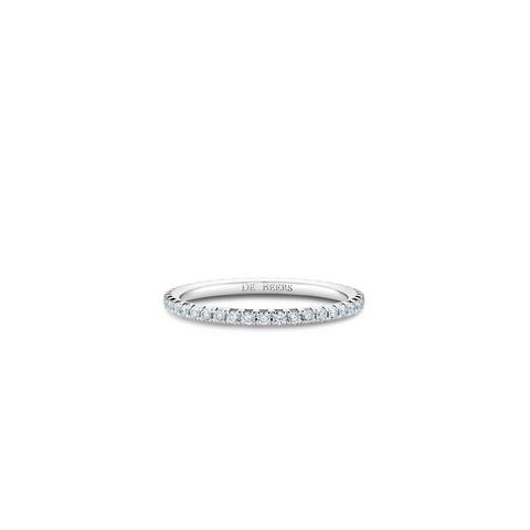 Aura eternity band in white gold