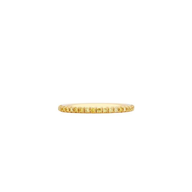 Aura Eternity 黃金全鑲黃鑽戒指