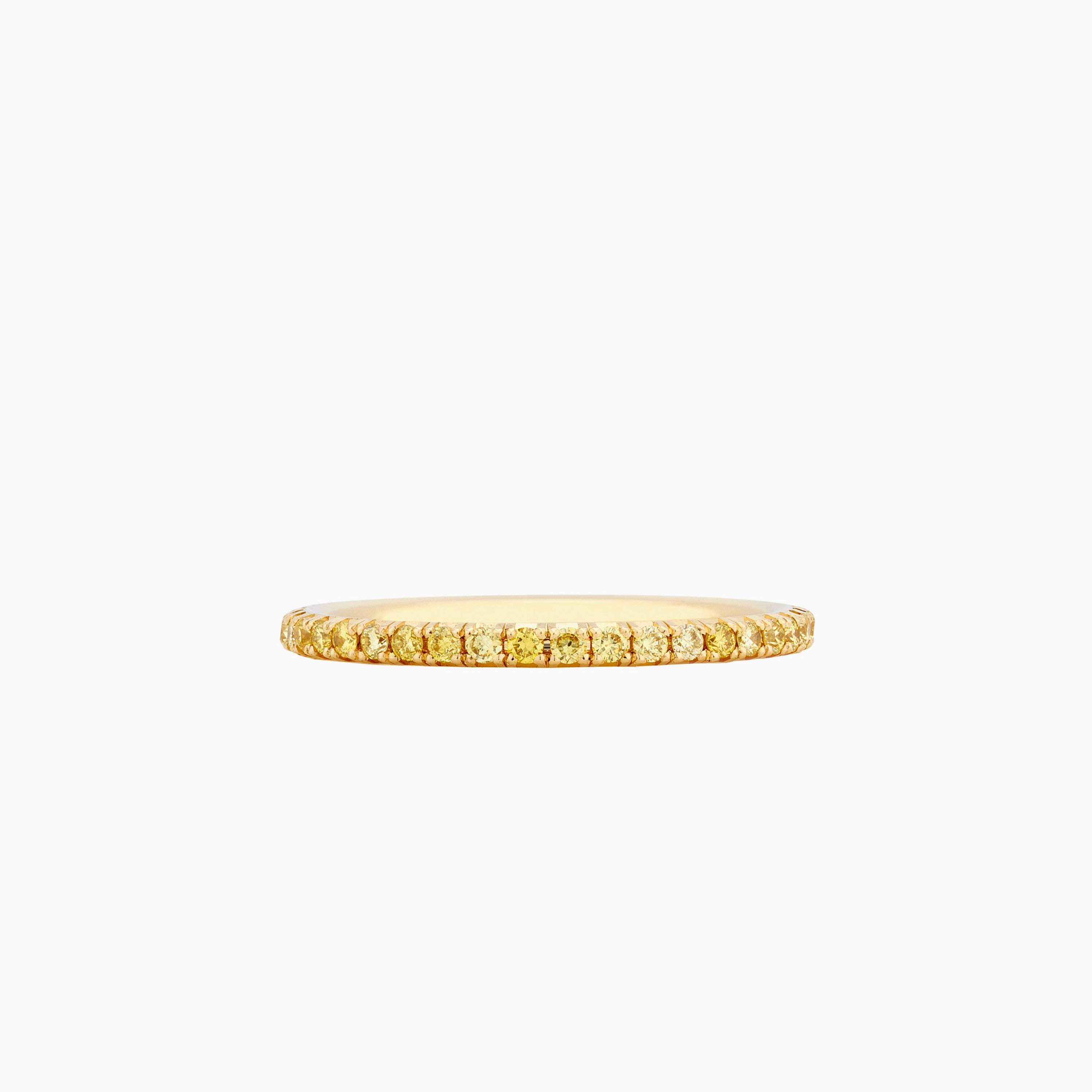 Alliance D'Éternité Aura Diamants Jaunes en Or Jaune Alliance D'Éternité Aura Diamants Jaunes en Or Jaune, image 1