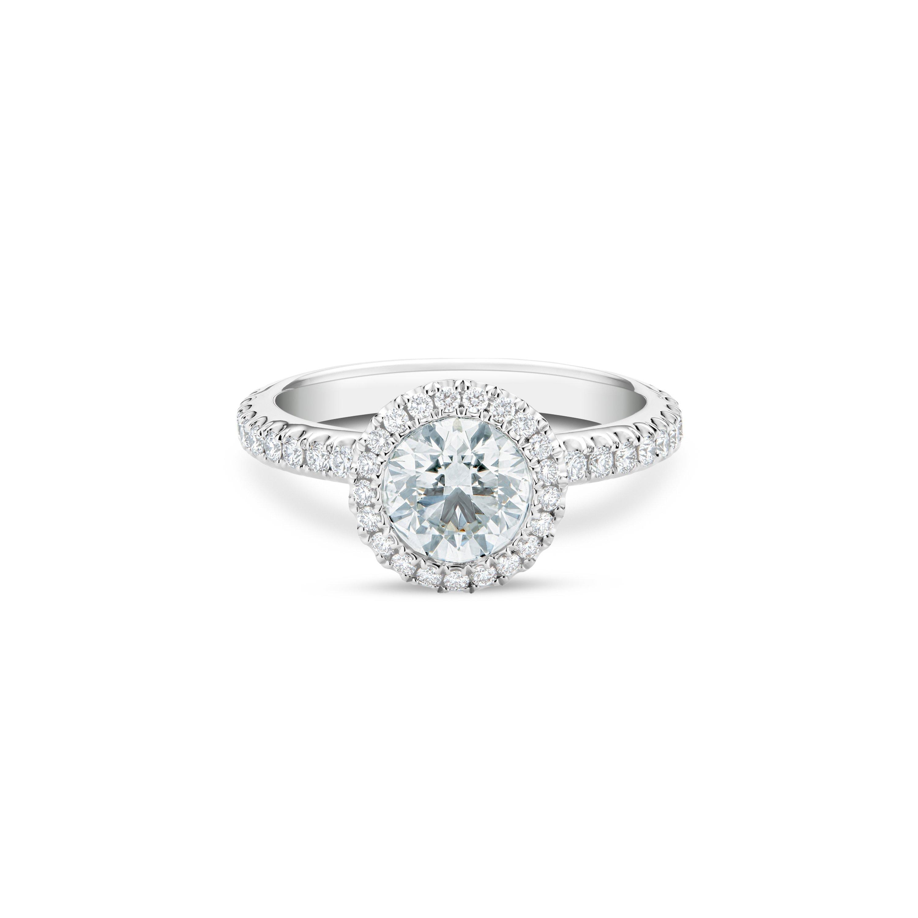 Aura Round Brilliant Diamond Ring, image 1