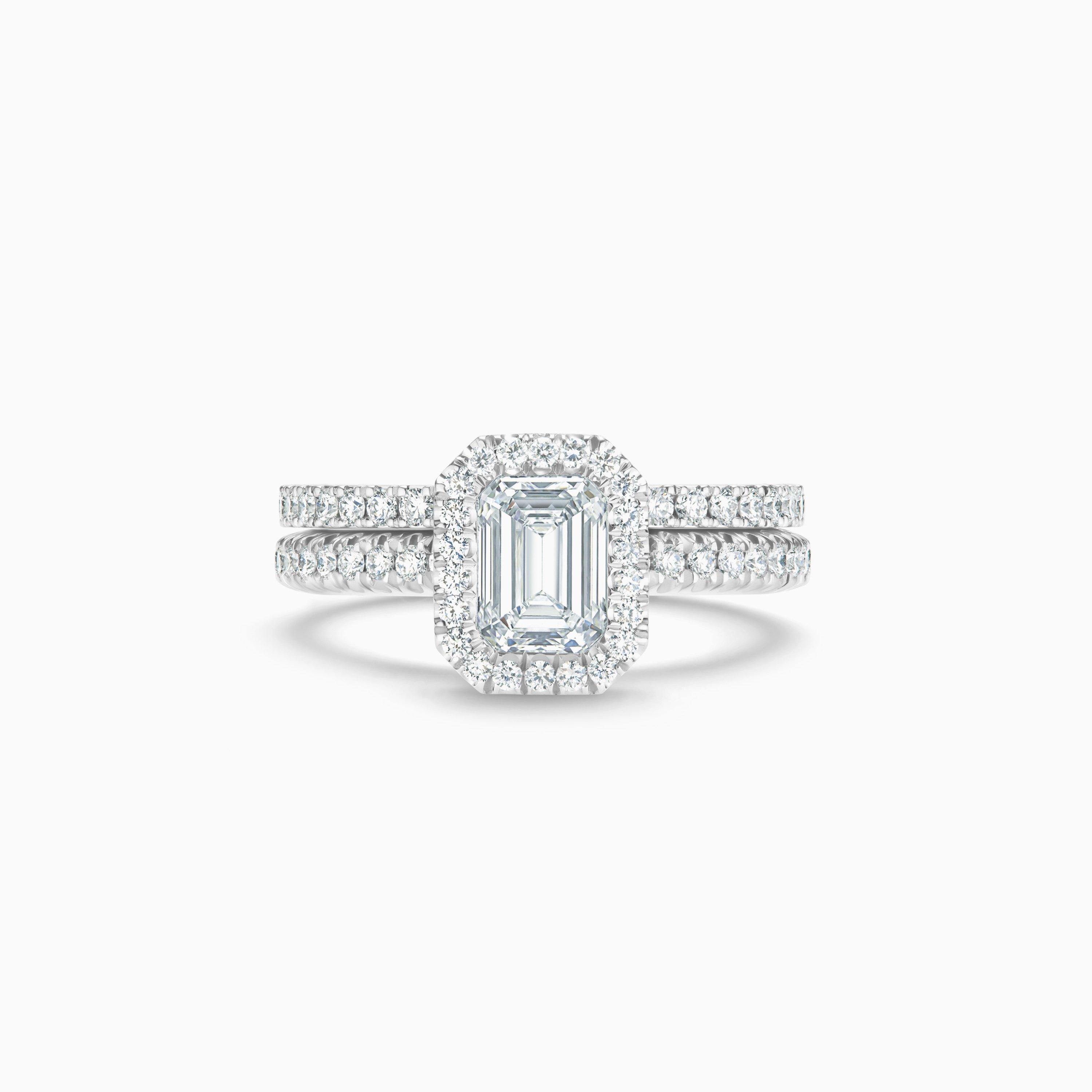 Solitaire Aura diamant taille &eacute;meraude, image 3