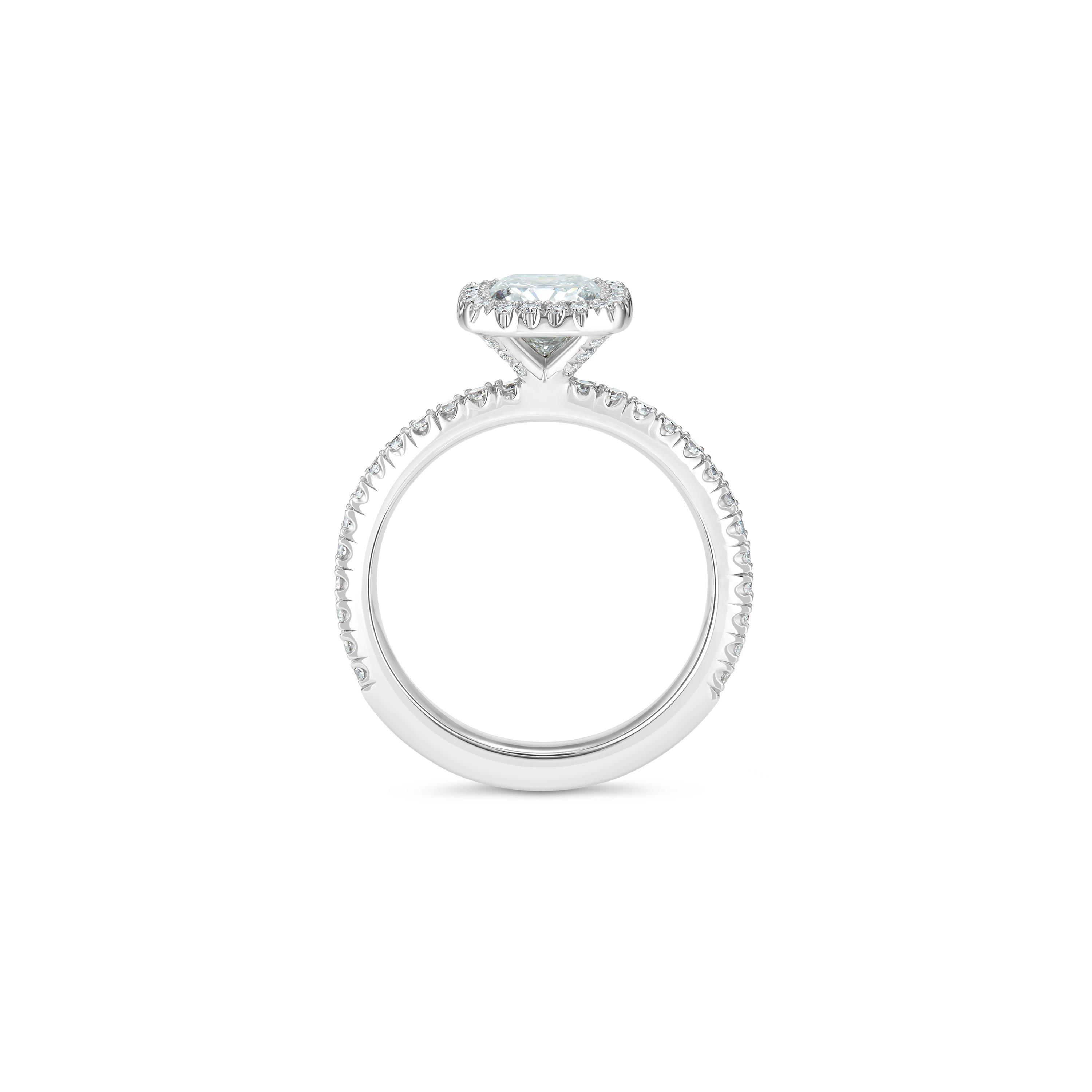 Aura 枕形切割鉆戒, image 3