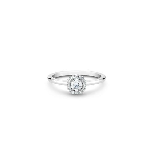Debeers Aura Round Brilliant Diamond Ring In Gray