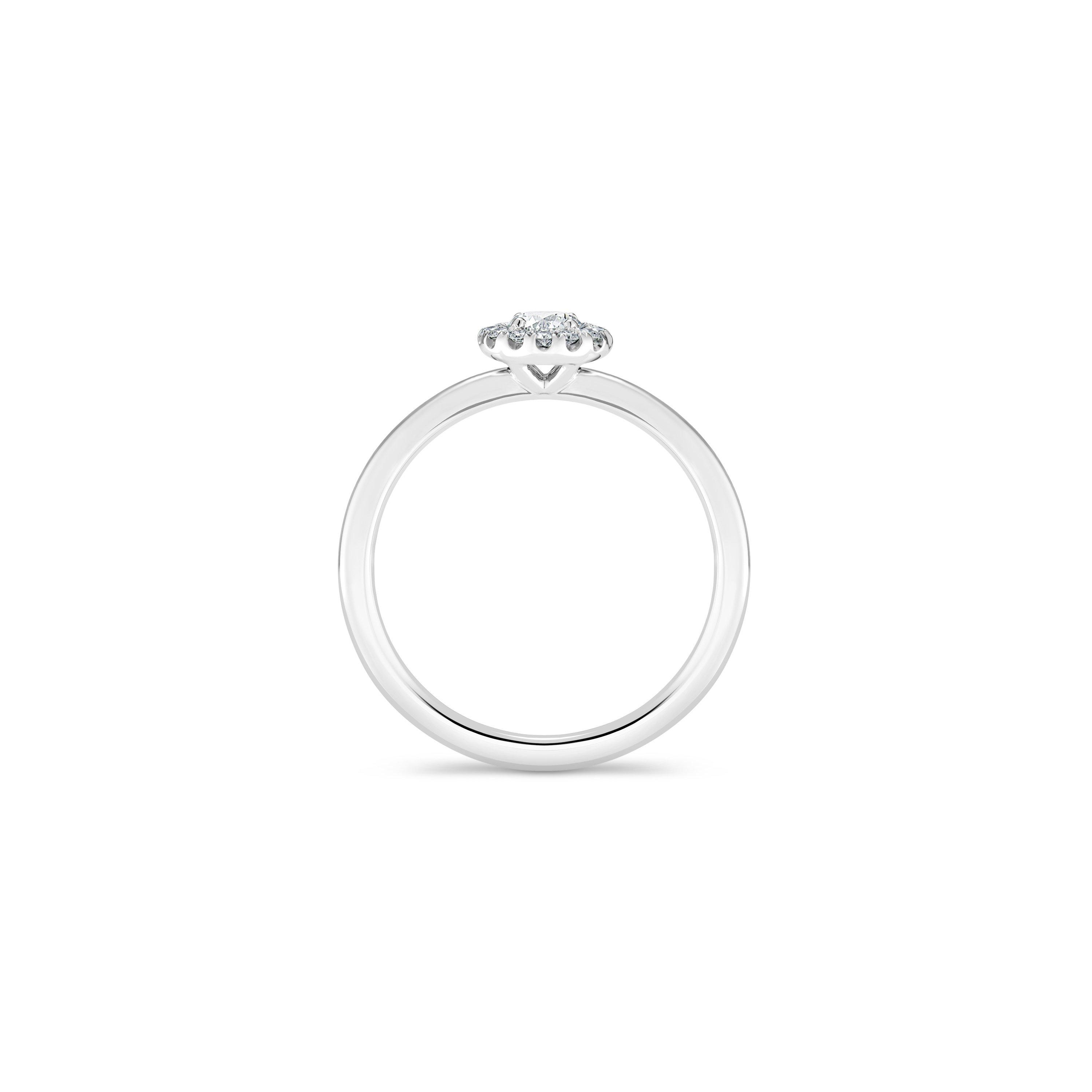 Aura 圓形明亮式切割鉆戒, image 3