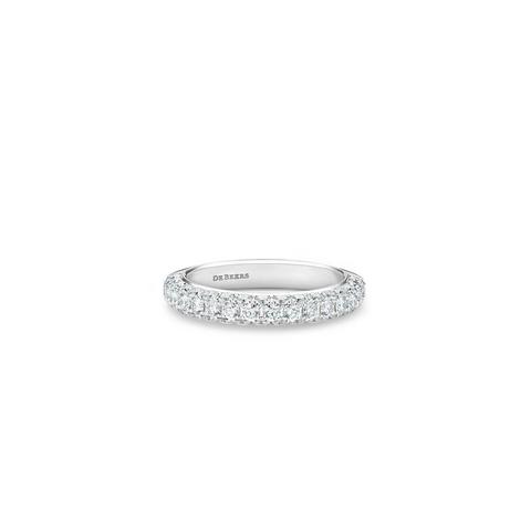 DB Darling half eternity band in white gold