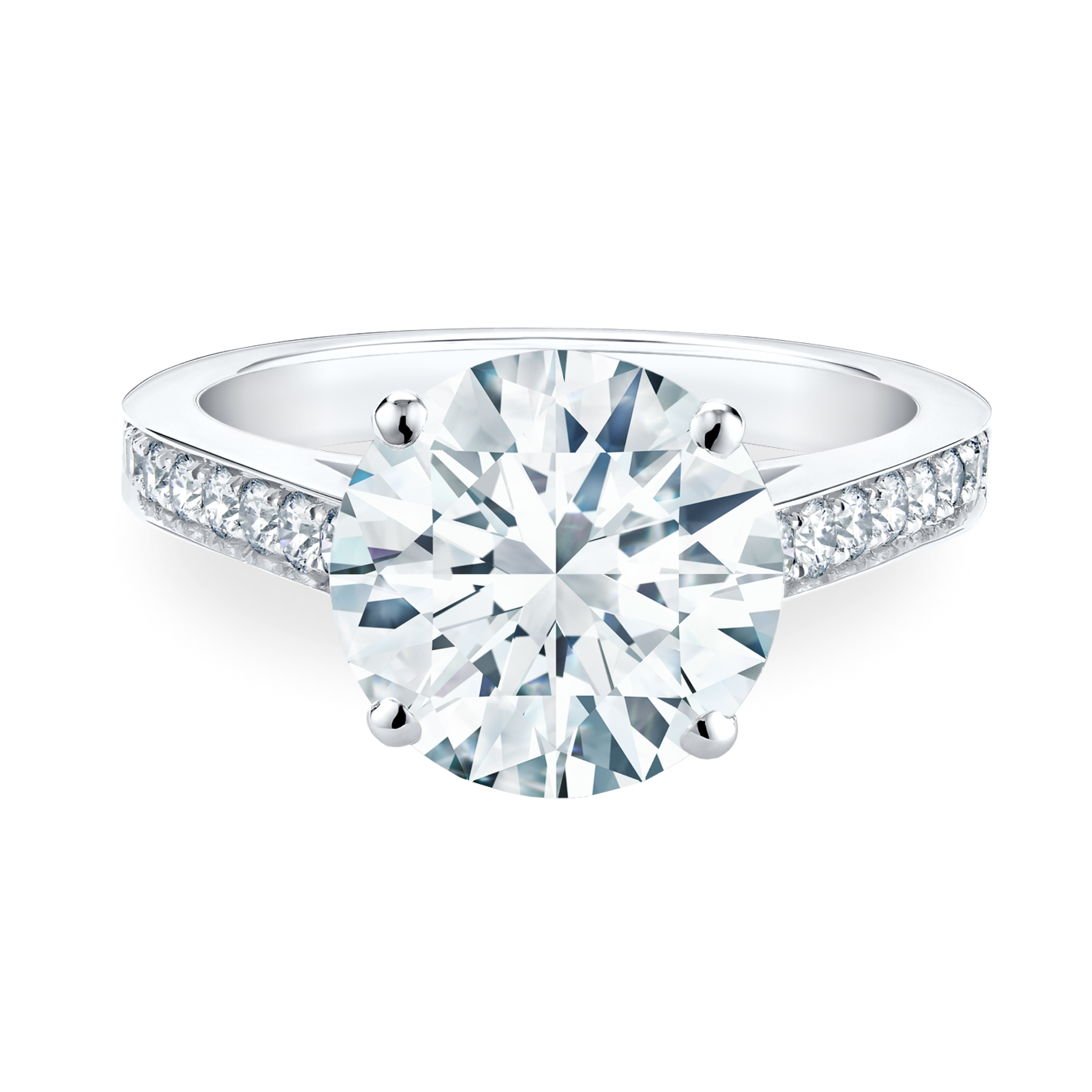 Old Bond Street round brilliant diamond ring, image 1