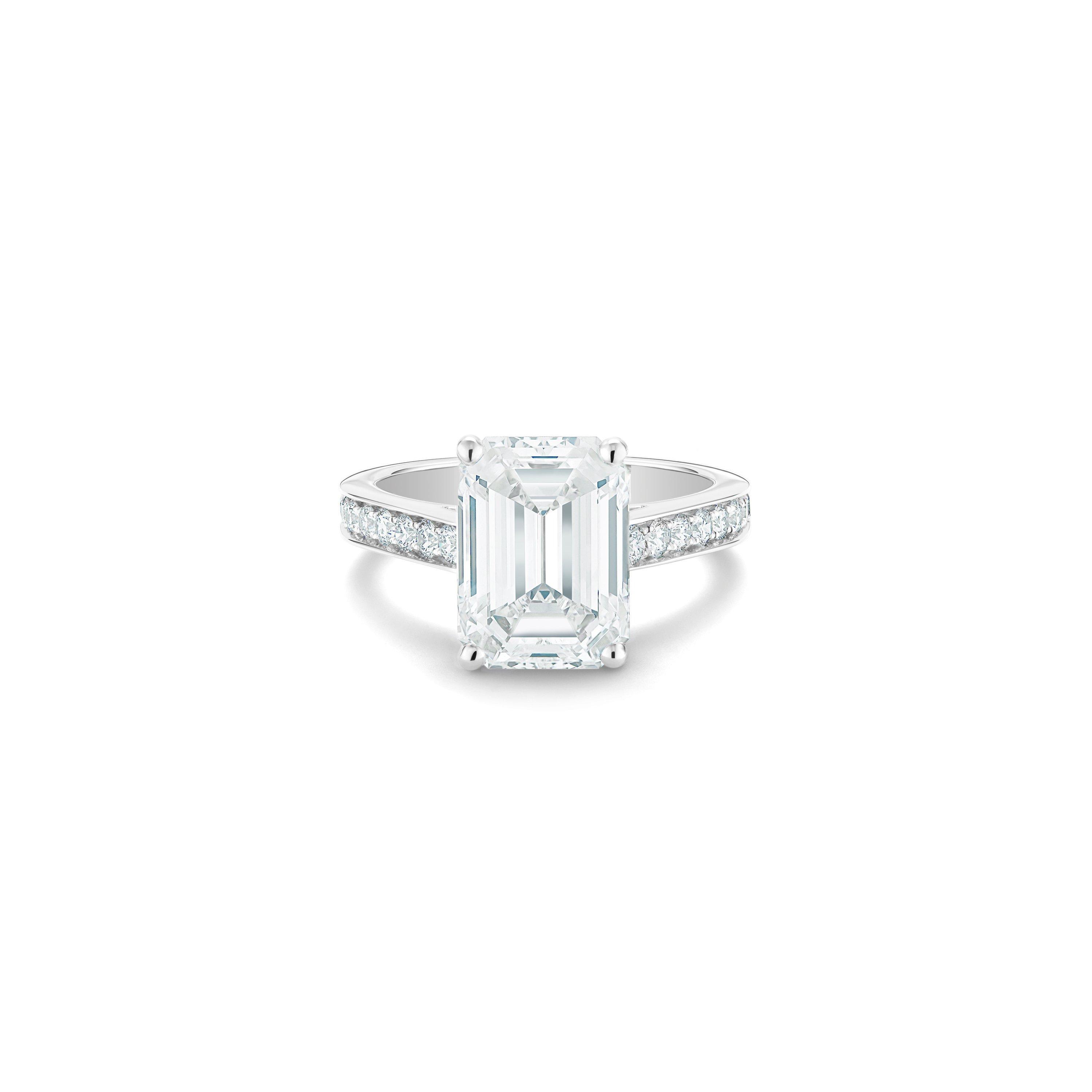 Old Bond Street emerald-cut diamond ring