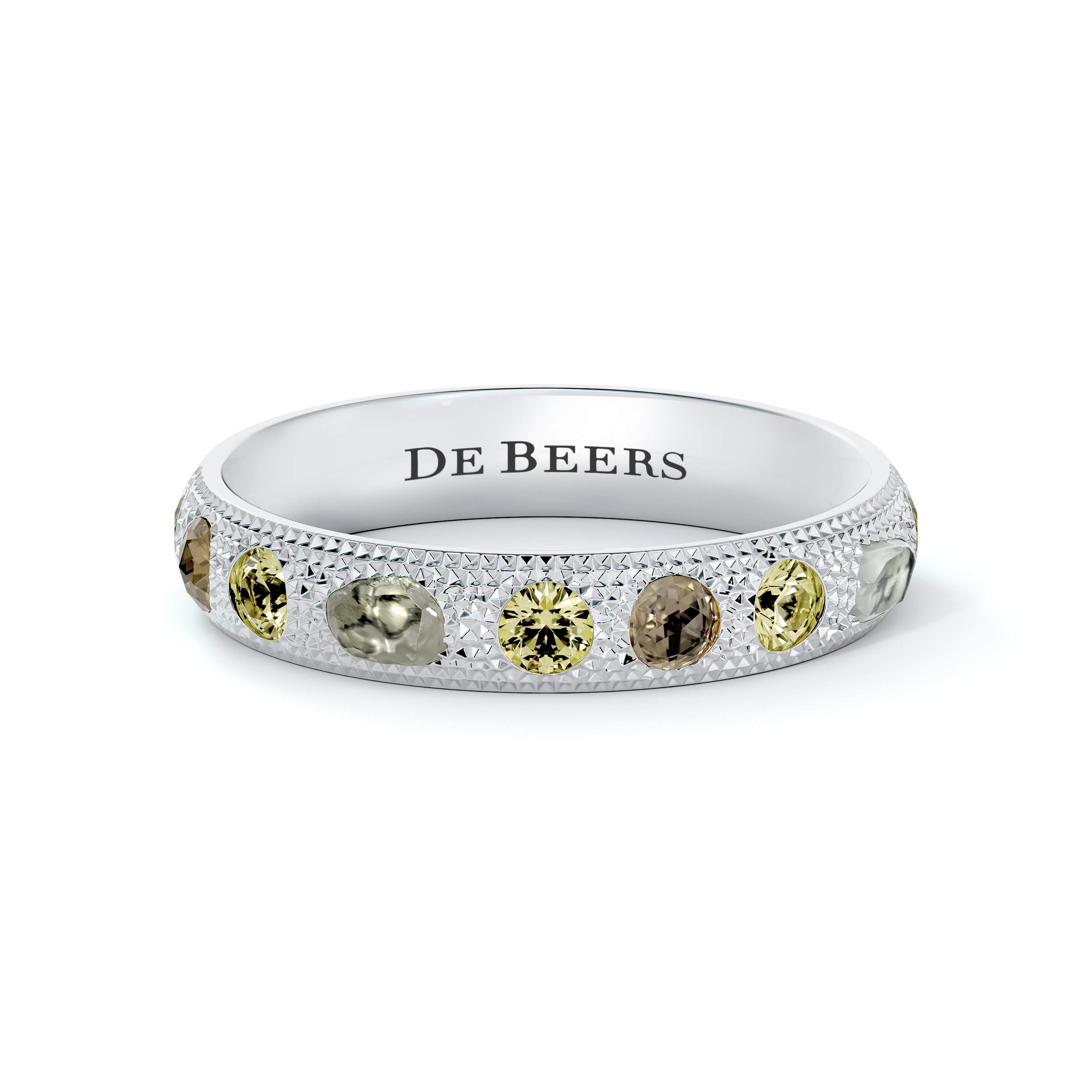 Bague Talisman Small en Or Blanc De Beers FR