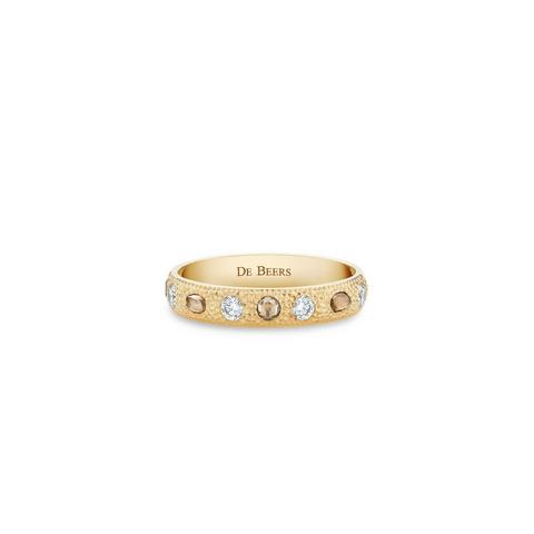 Talisman small band in yellow gold