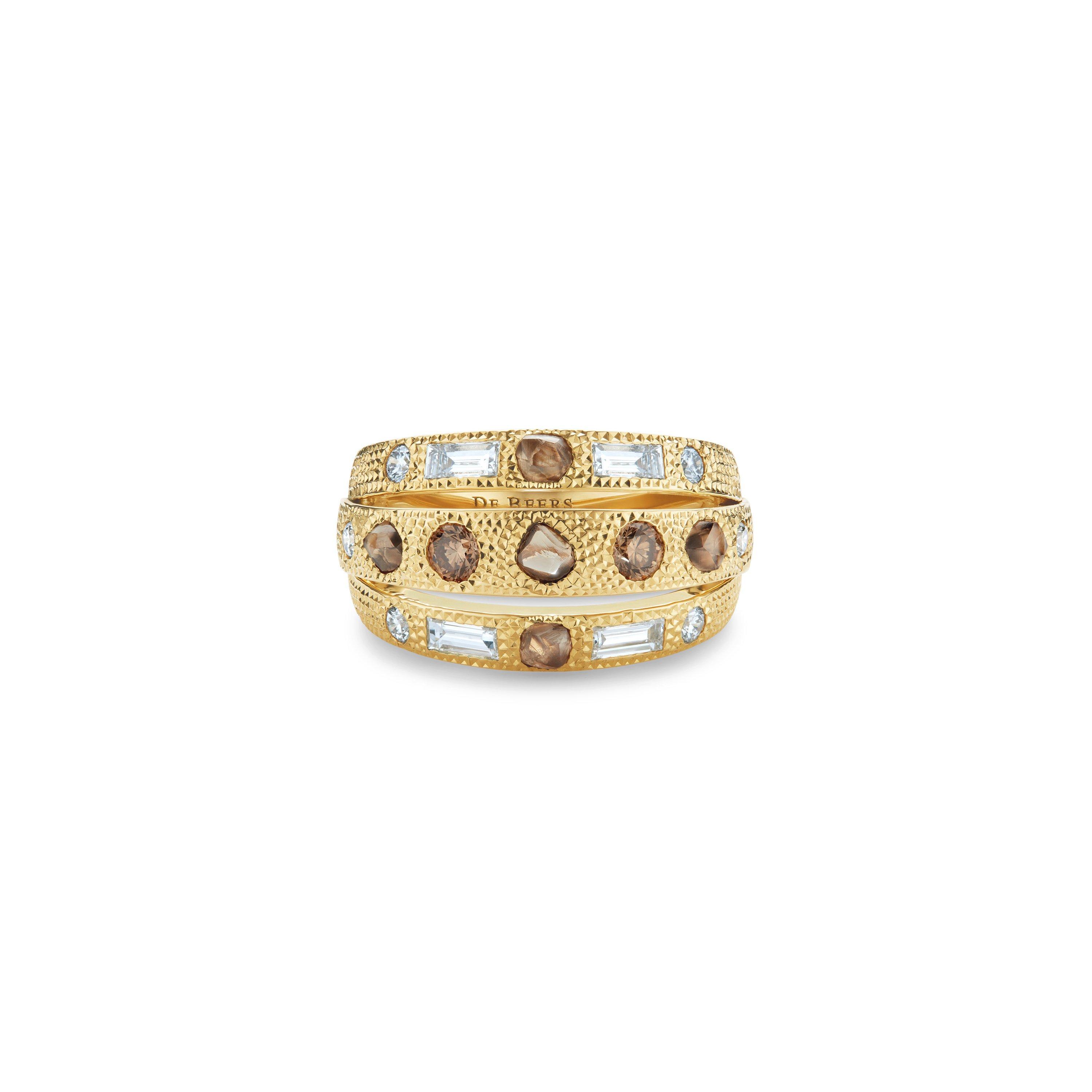 De Beers Jewellers 18kt Yellow Gold Talisman Diamond Ring