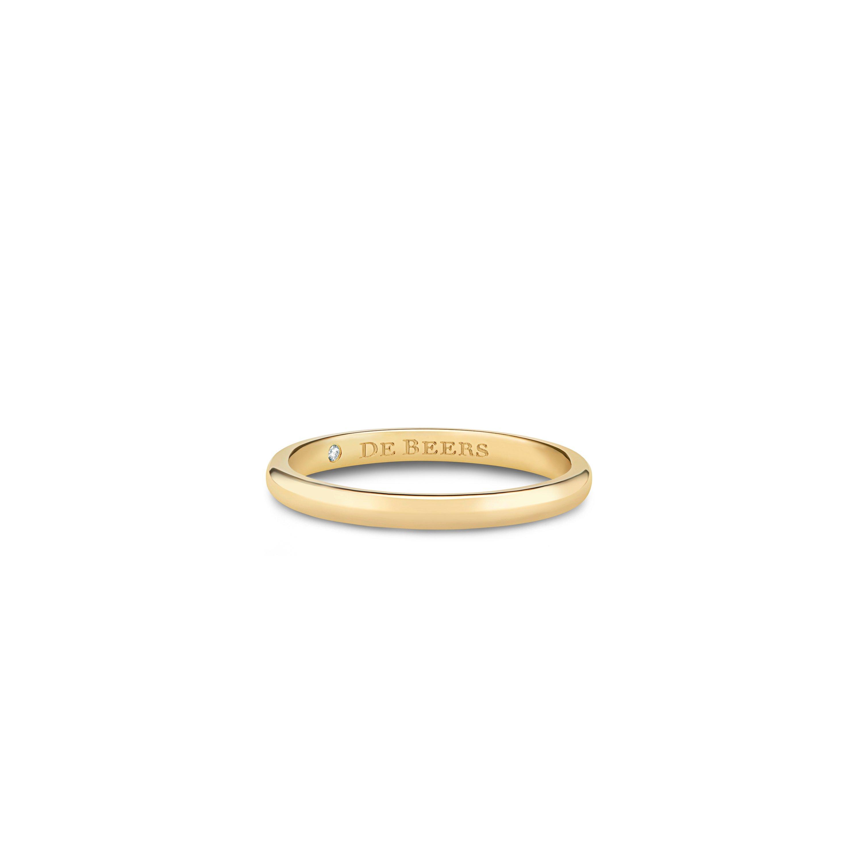 DB Classic band in yellow gold, image 1
