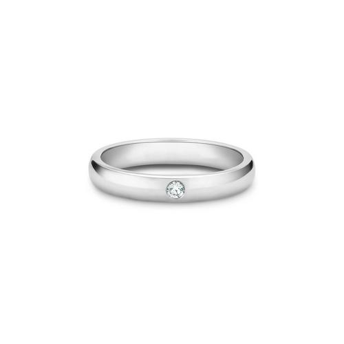 De Beers Platinum Diamond Classic Half Eternity Wedding Band Ring with  Papers