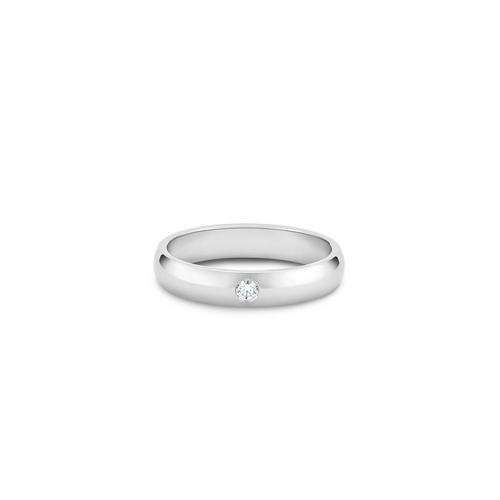 Debeers Db Classic One Diamond Band In White