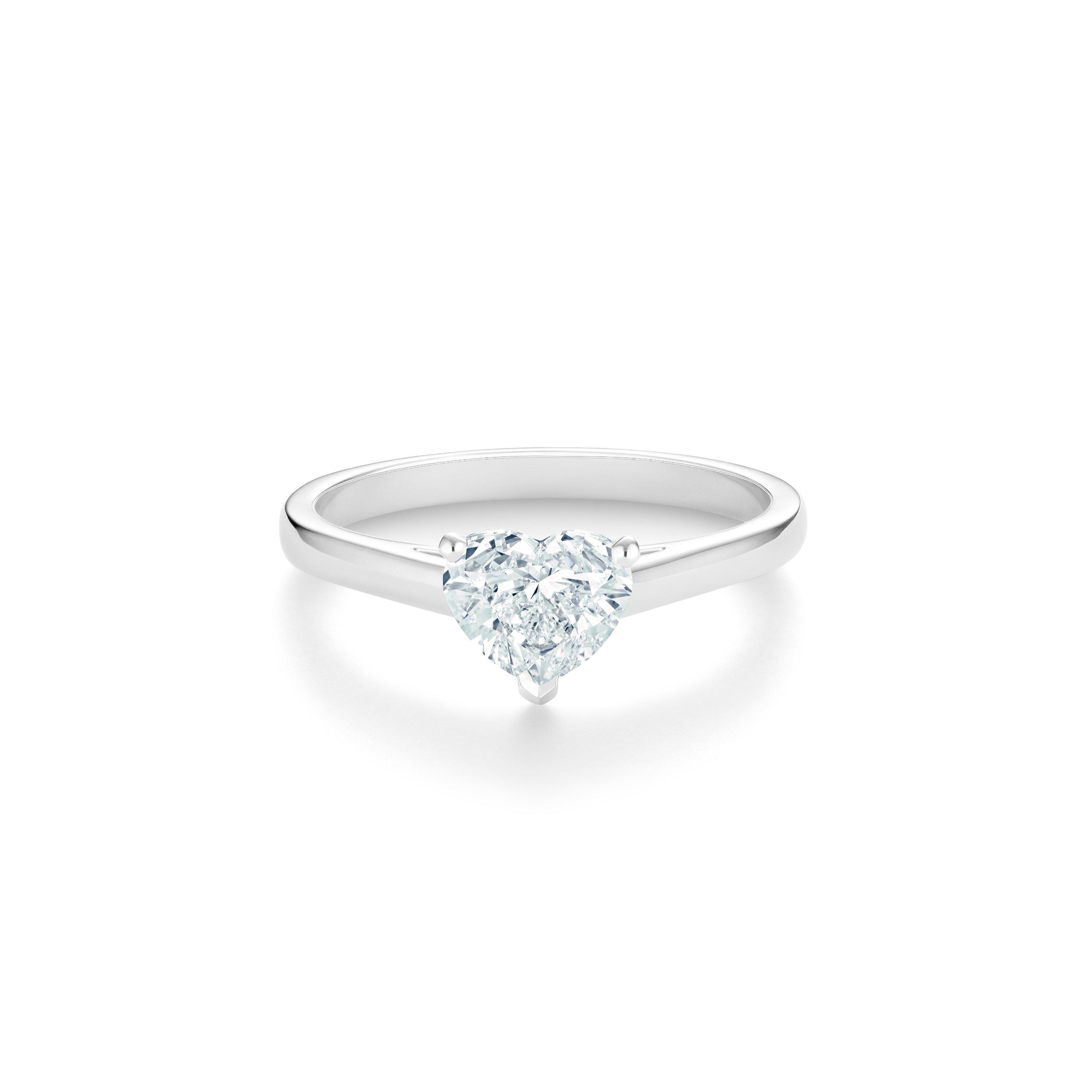 Solitaire DB Classic diamant taille cœur