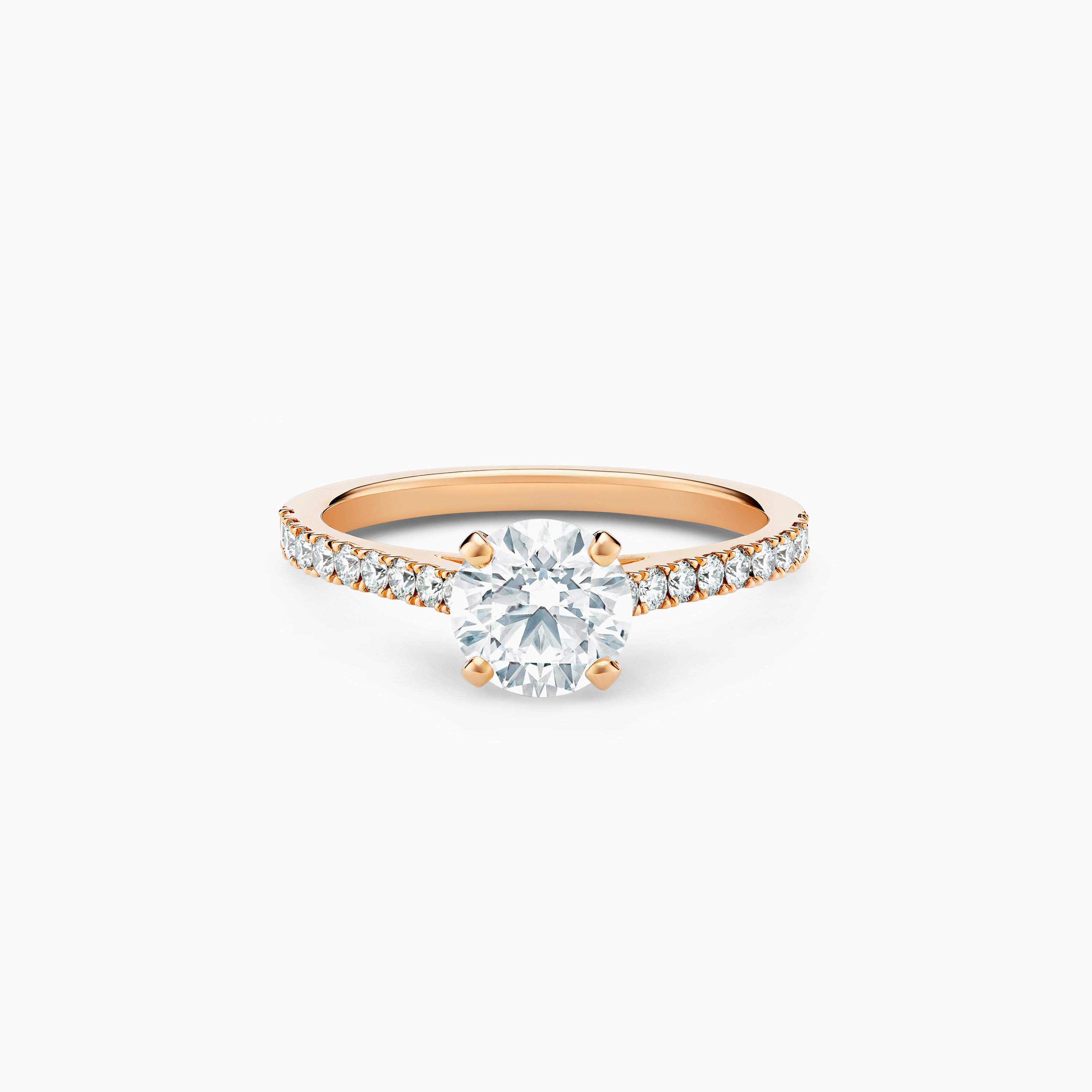 Solitaire DB Classic pavé taille brillant Solitaire DB Classic pavé taille brillant, image 1