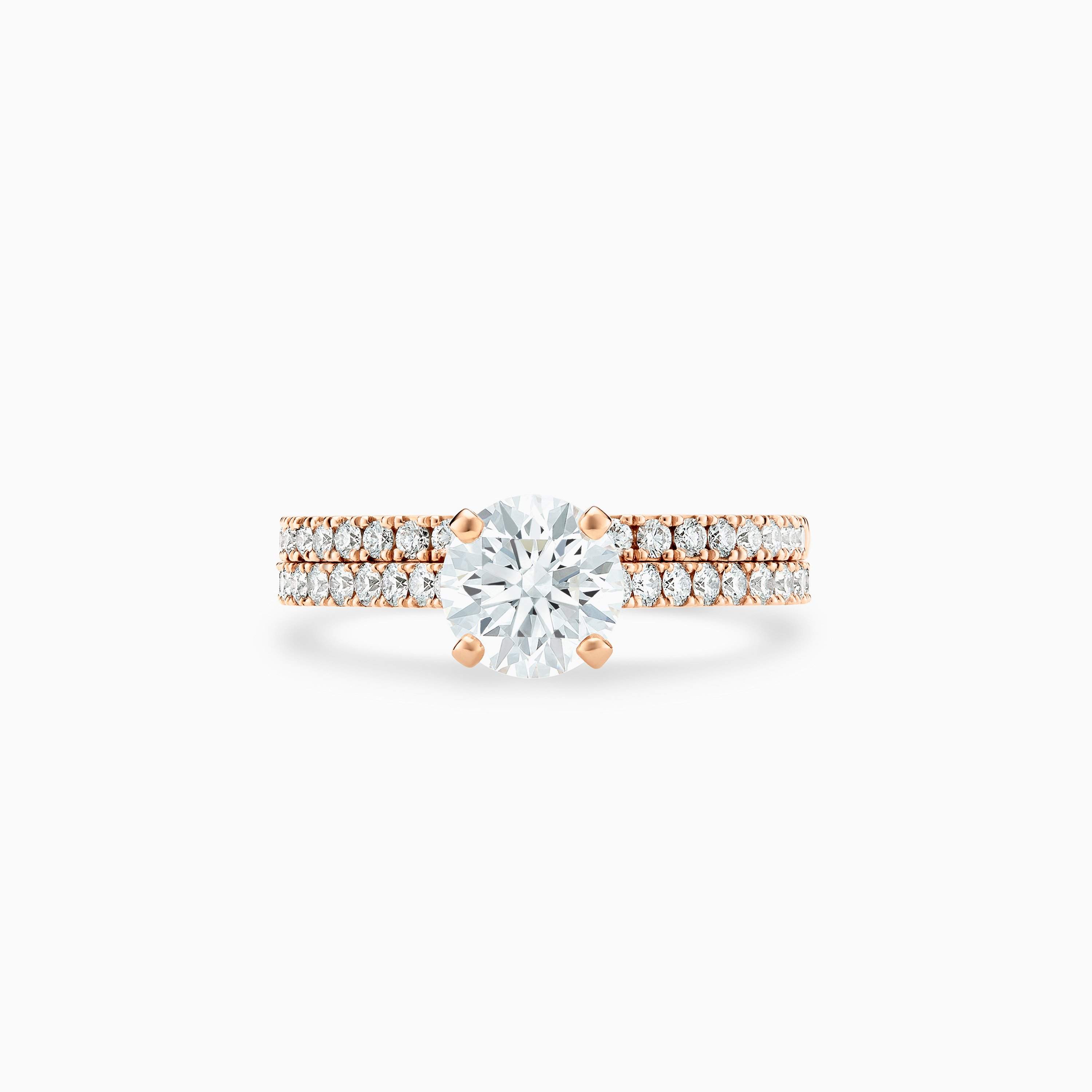 Solitaire DB Classic pavé taille brillant Solitaire DB Classic pavé taille brillant, image 3