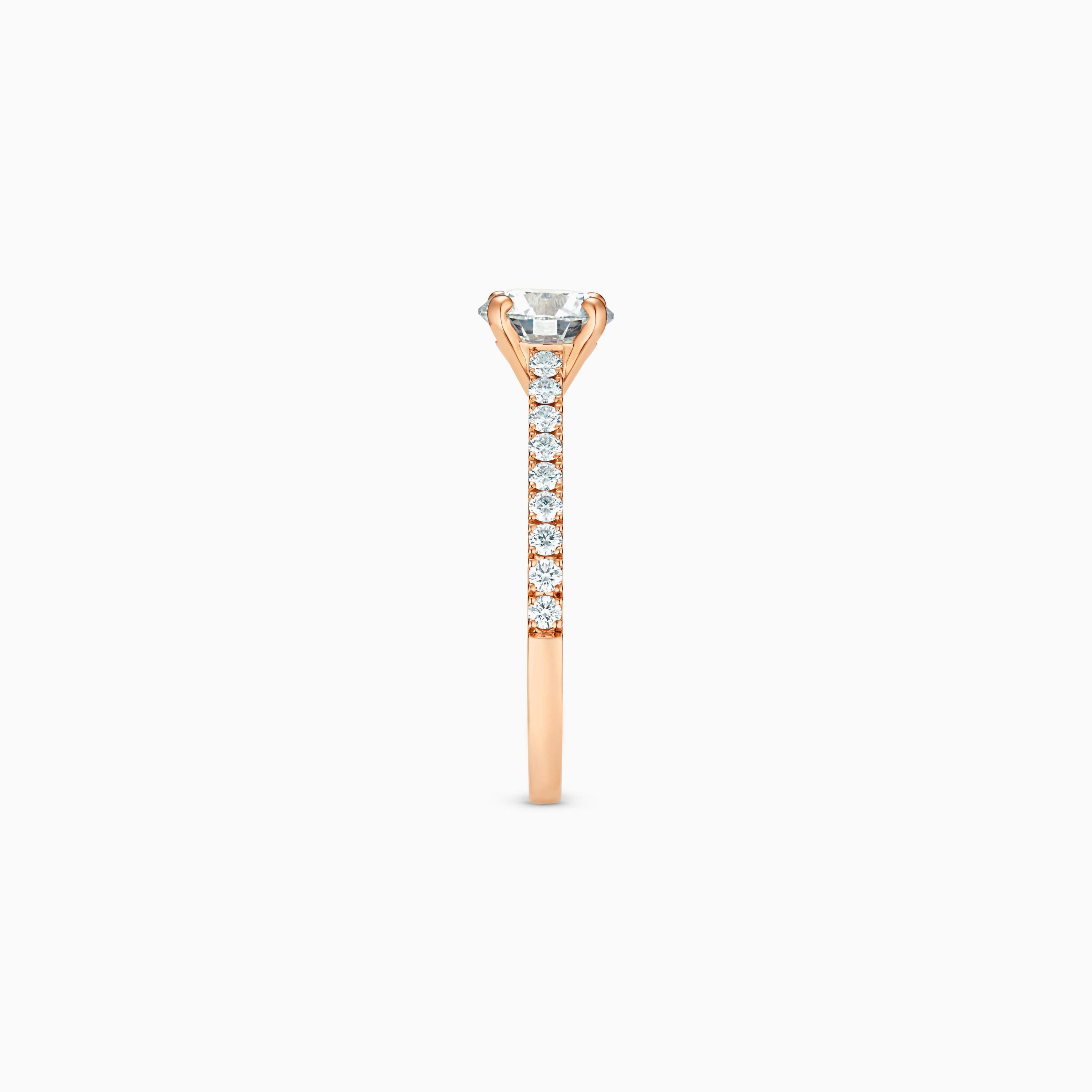 Solitaire DB Classic pavé taille brillant Solitaire DB Classic pavé taille brillant, image 4