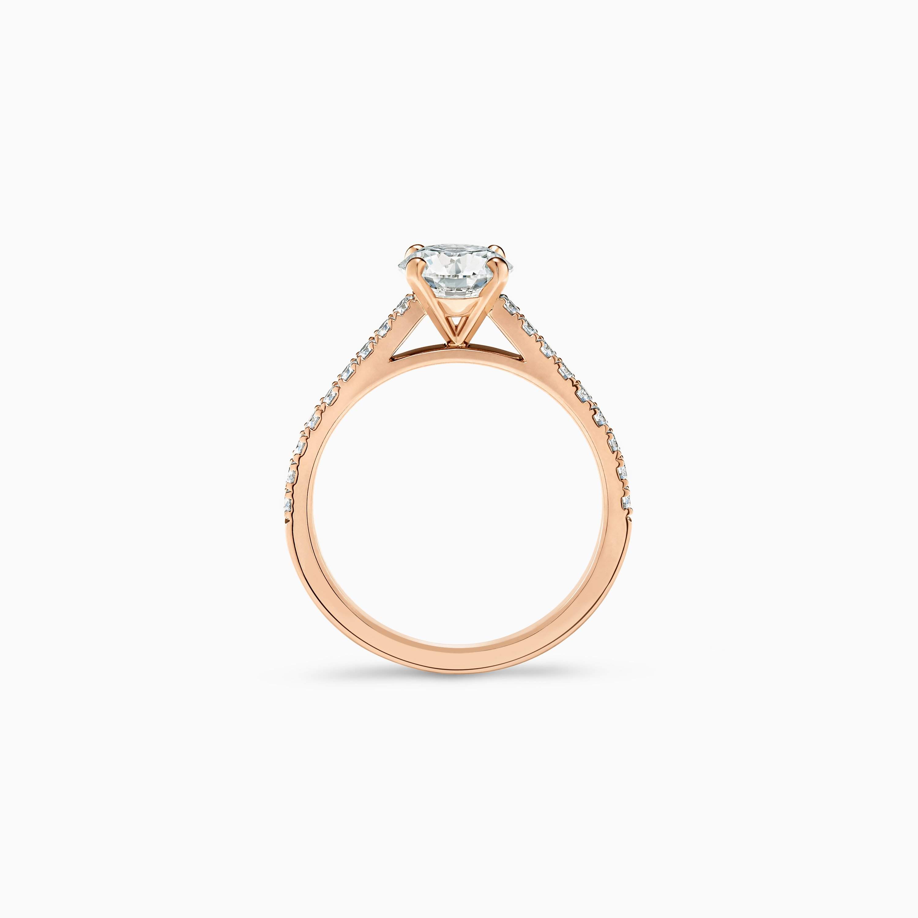 Solitaire DB Classic pavé taille brillant Solitaire DB Classic pavé taille brillant, image 5