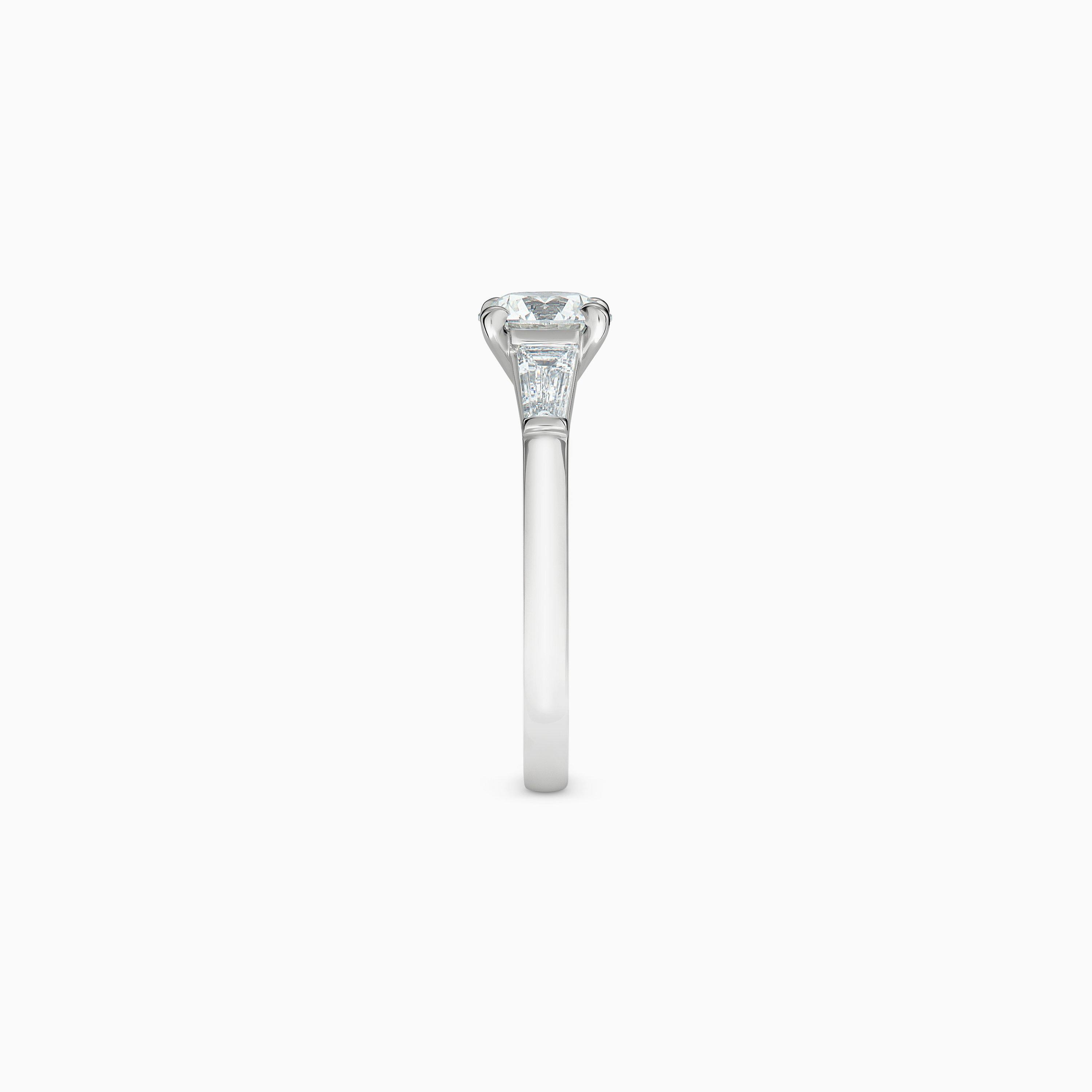Solitaire DB Classic Diamant Taille Brillant et Trap&egrave;zes, image 4