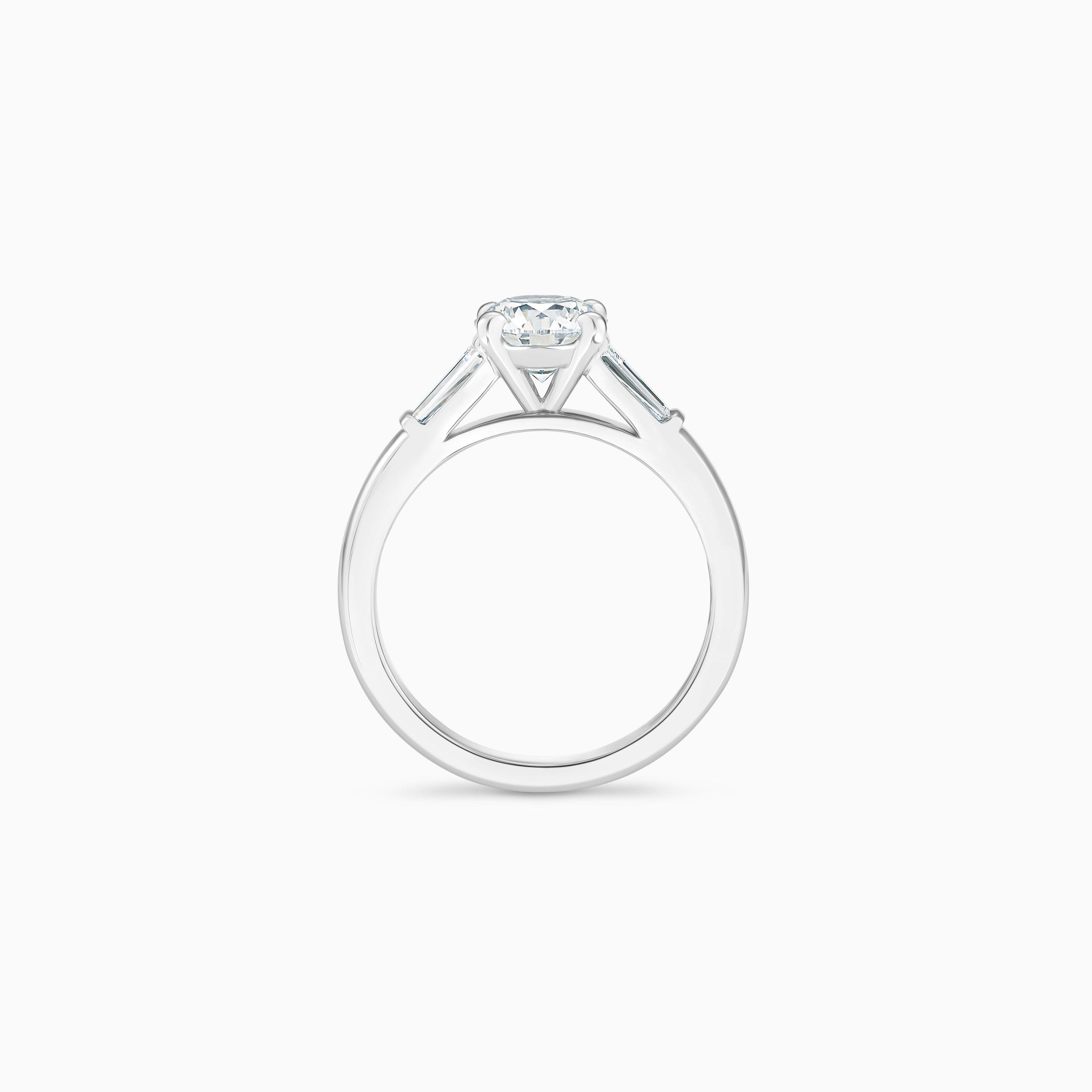 Solitaire DB Classic Diamant Taille Brillant et Trap&egrave;zes, image 5