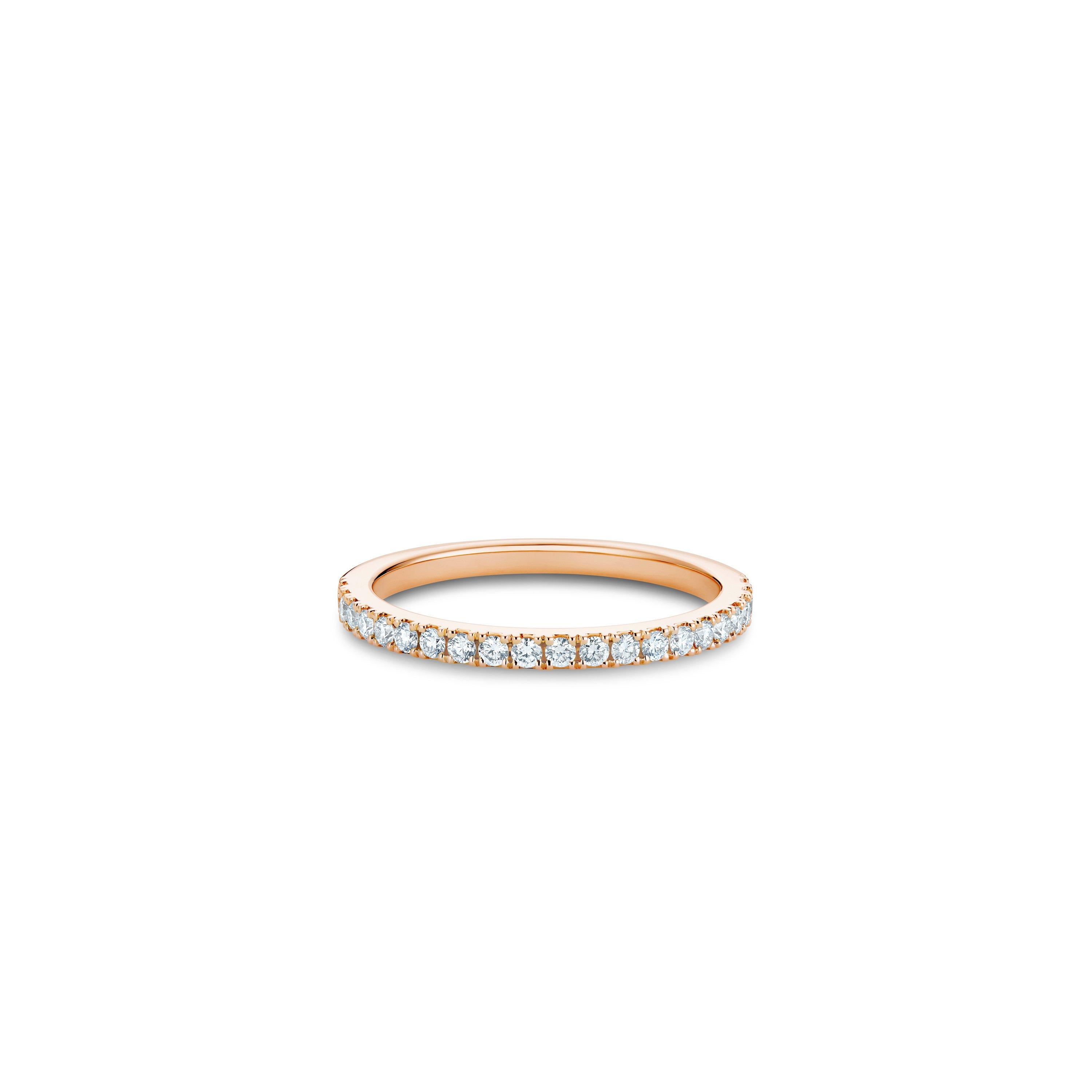 Debeers Db Classic Half Eternity Band In Gold